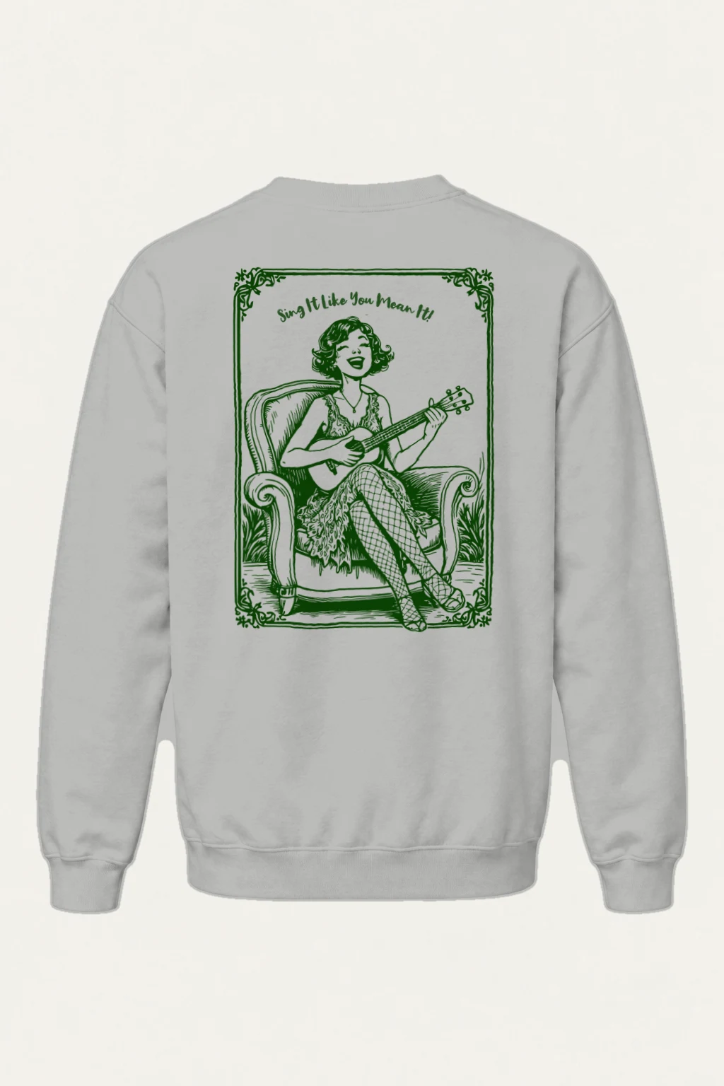 "Ukulele Serenade" Heavy Blend Unisex Crewneck Sweatshirt | Gildan 18000