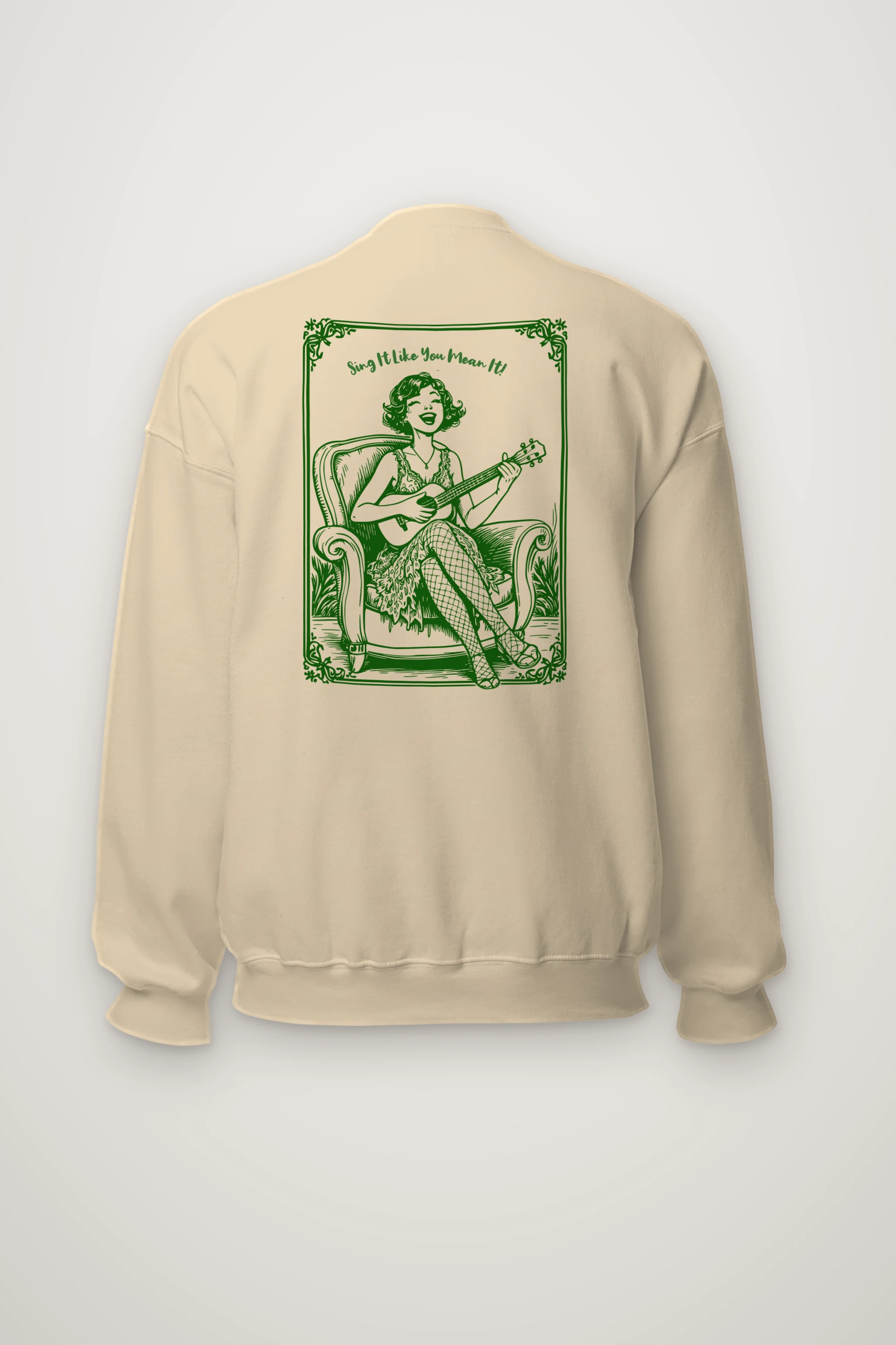 "Ukulele Serenade" Heavy Blend Unisex Crewneck Sweatshirt