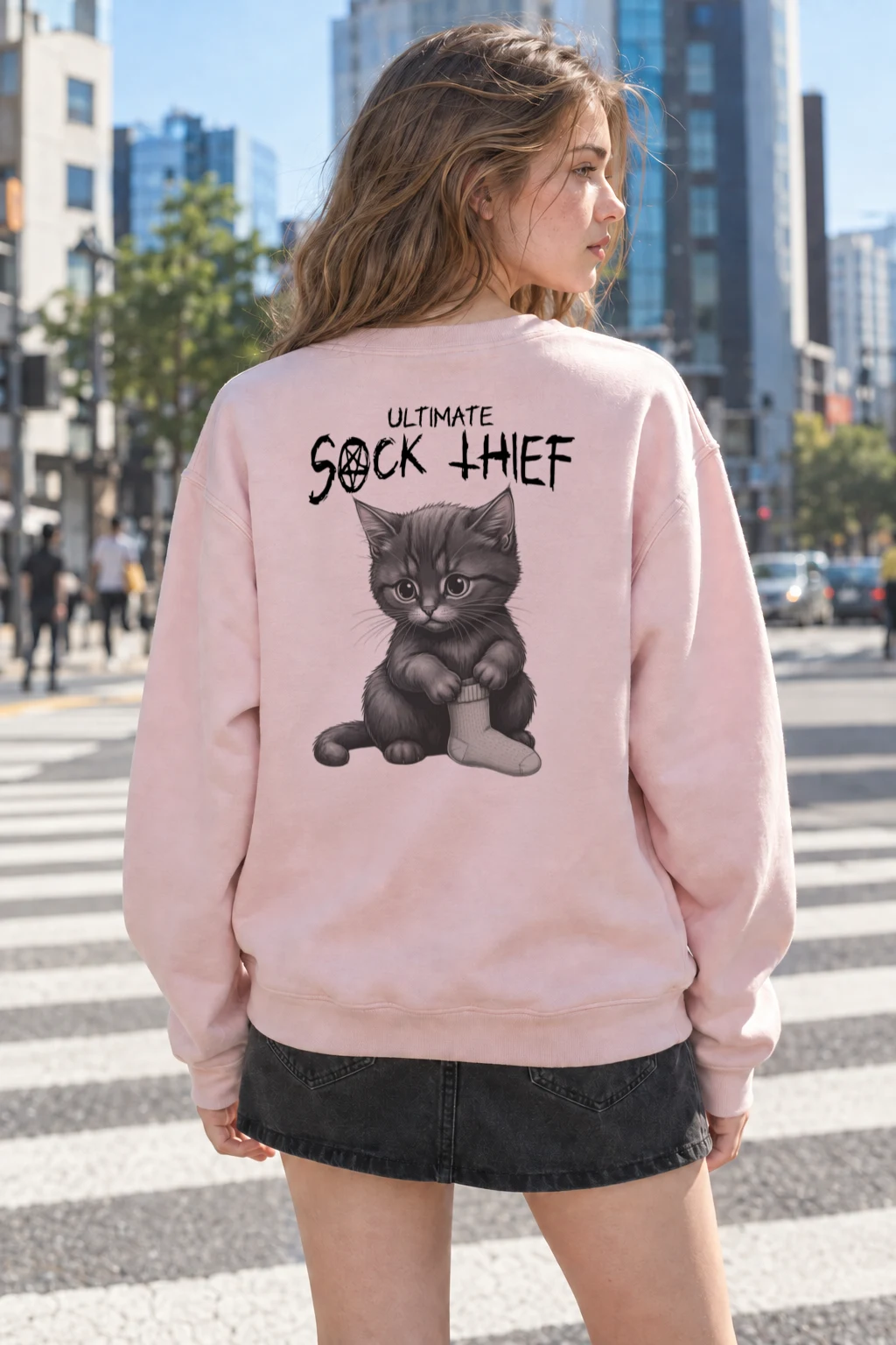 "Ultimate Sock Thief" Heavy Blend Unisex Crewneck Sweatshirt | Gildan 18000