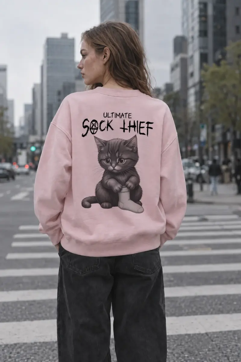"Ultimate Sock Thief" Heavy Blend Unisex Crewneck Sweatshirt | Gildan 18000