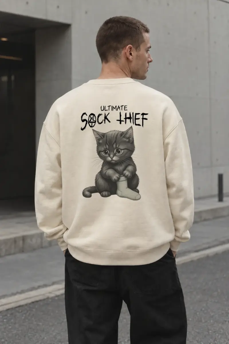 “Ultimate Sock Thief” Unisex Sponge Fleece Crewneck Sweatshirt | Bella + Canvas 3901