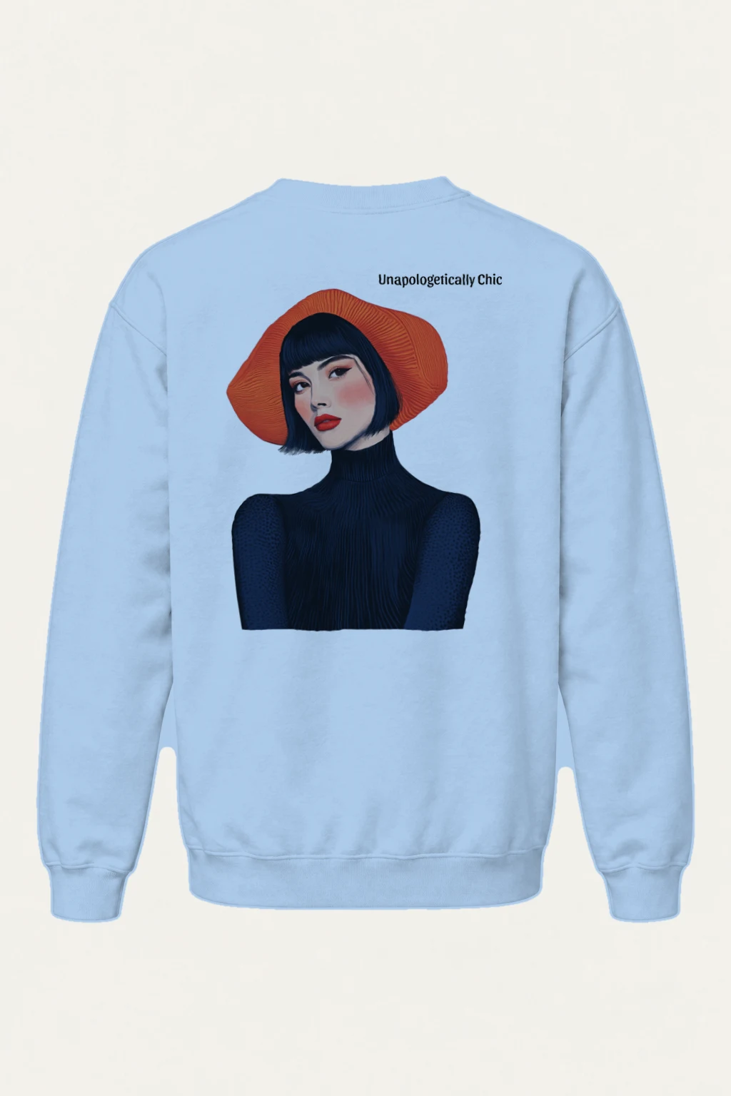 "Unapologetically Chic" Heavy Blend Unisex Crewneck Sweatshirt | Gildan 18000