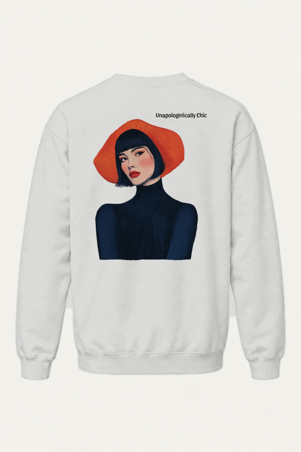 "Unapologetically Chic" Heavy Blend Unisex Crewneck Sweatshirt | Gildan 18000