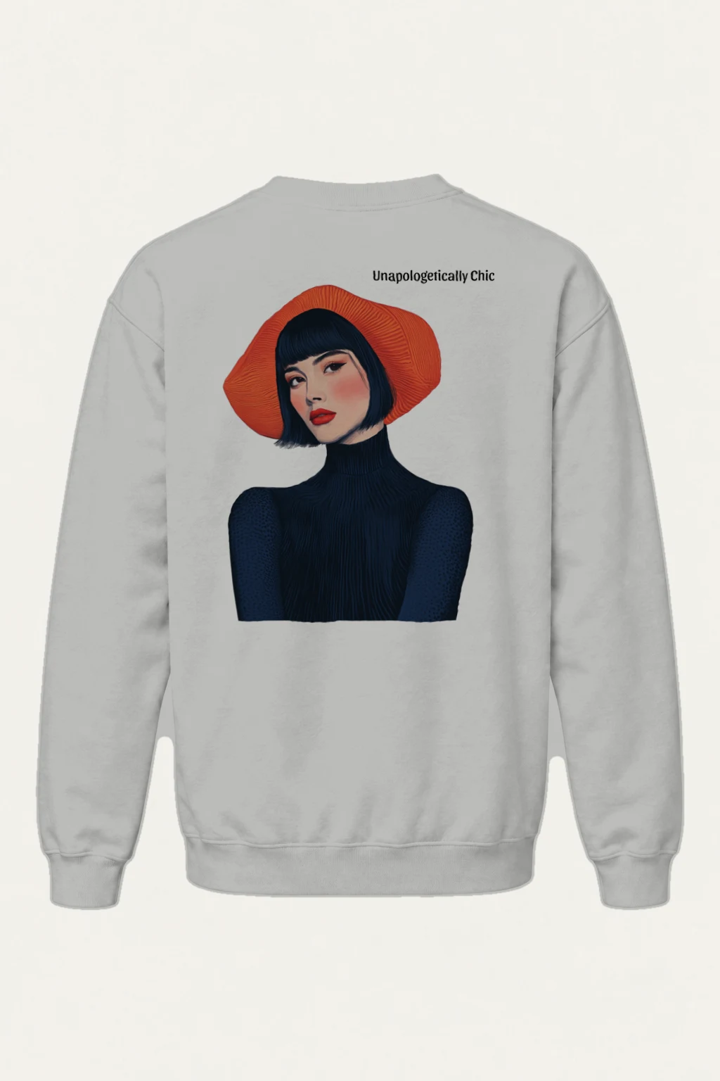 "Unapologetically Chic" Heavy Blend Unisex Crewneck Sweatshirt | Gildan 18000