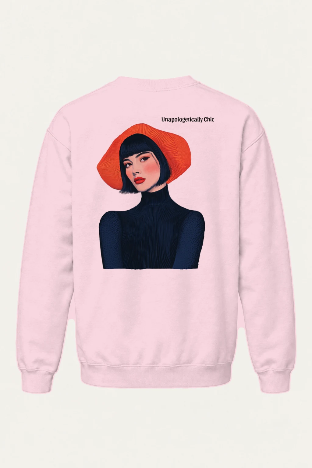 "Unapologetically Chic" Heavy Blend Unisex Crewneck Sweatshirt | Gildan 18000