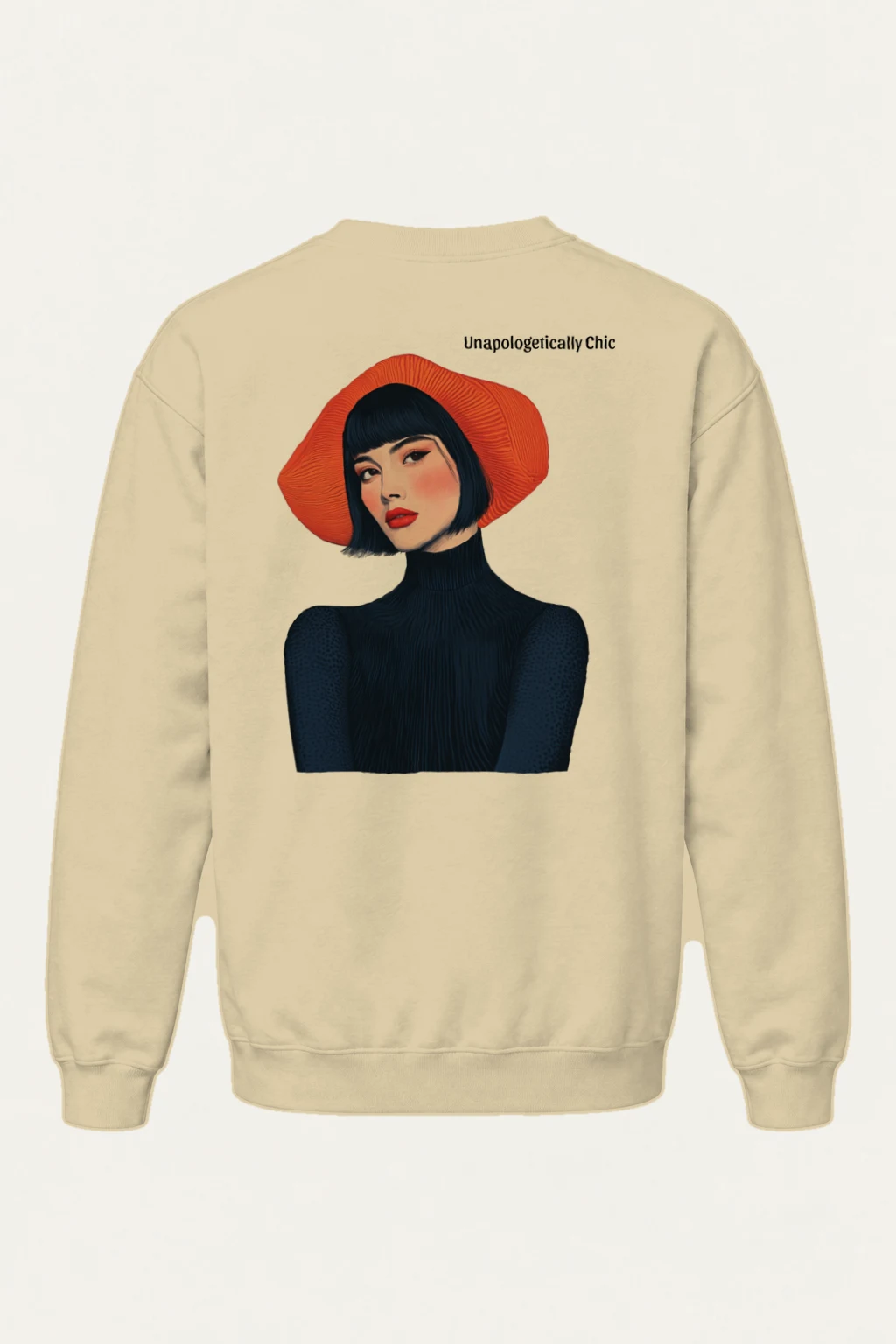 "Unapologetically Chic" Heavy Blend Unisex Crewneck Sweatshirt | Gildan 18000