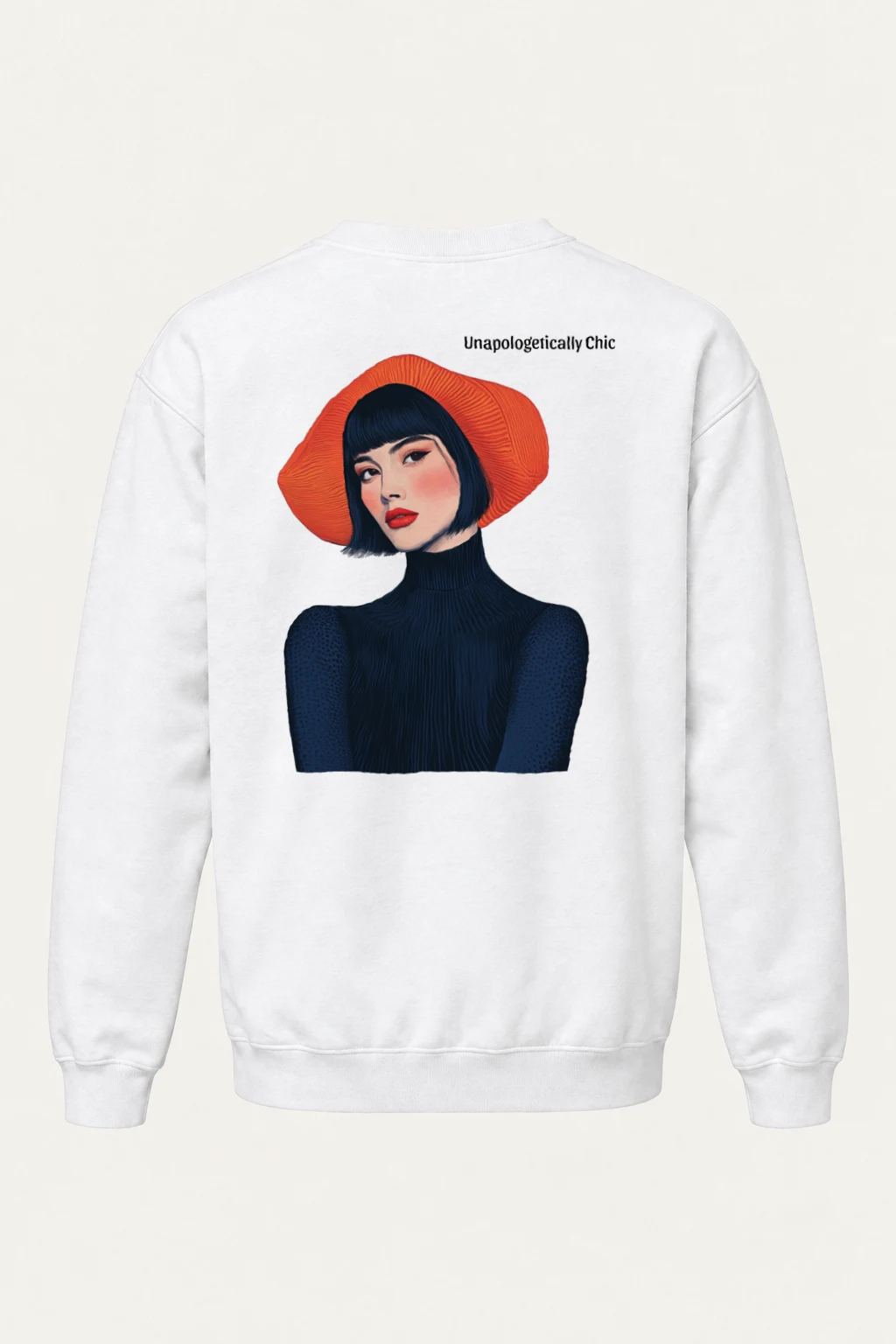 "Unapologetically Chic" Heavy Blend Unisex Crewneck Sweatshirt | Gildan 18000
