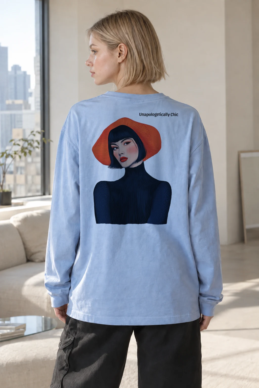 "Unapologetically Chic" Unisex Longsleeve T-shirt | Gildan 2400