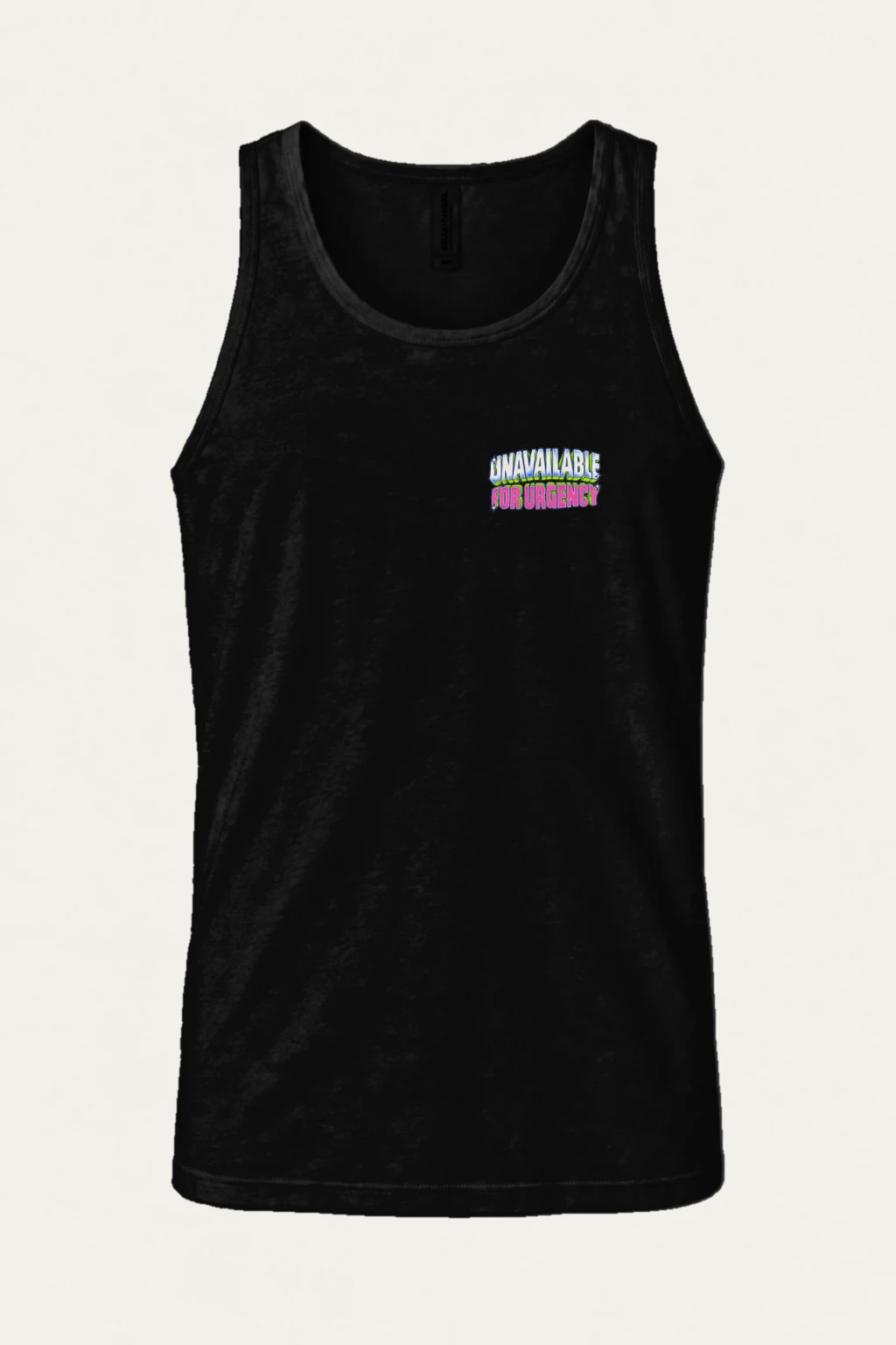"Unavailable For Urgency" Unisex Jersey Tank