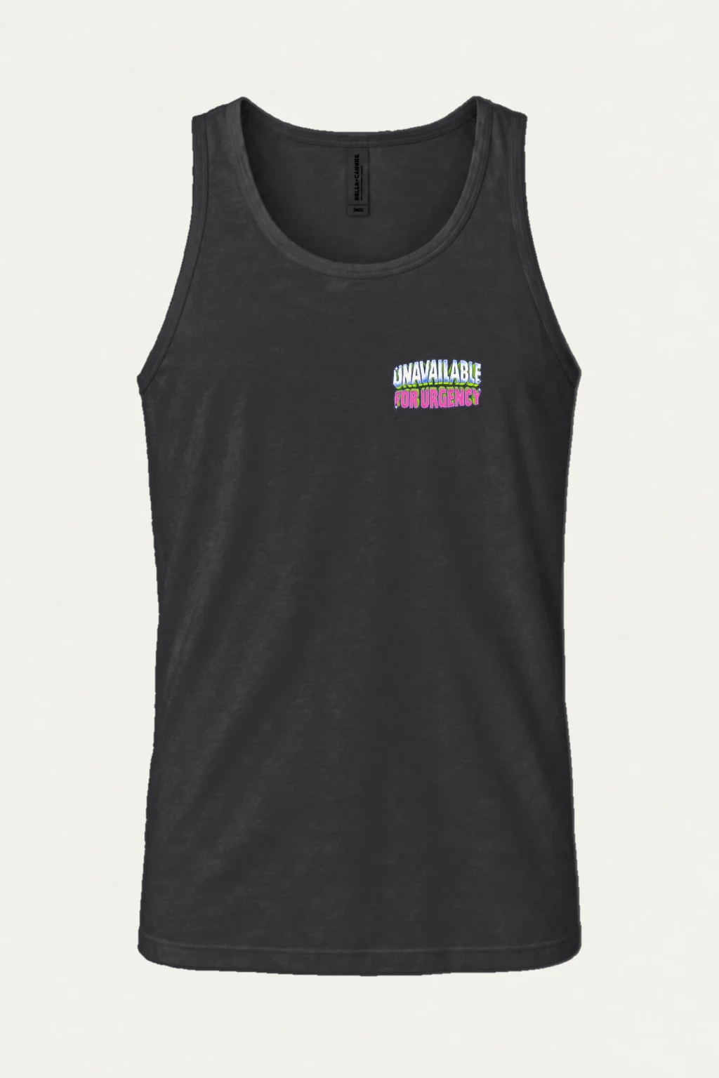 "Unavailable For Urgency" Unisex Jersey Tank