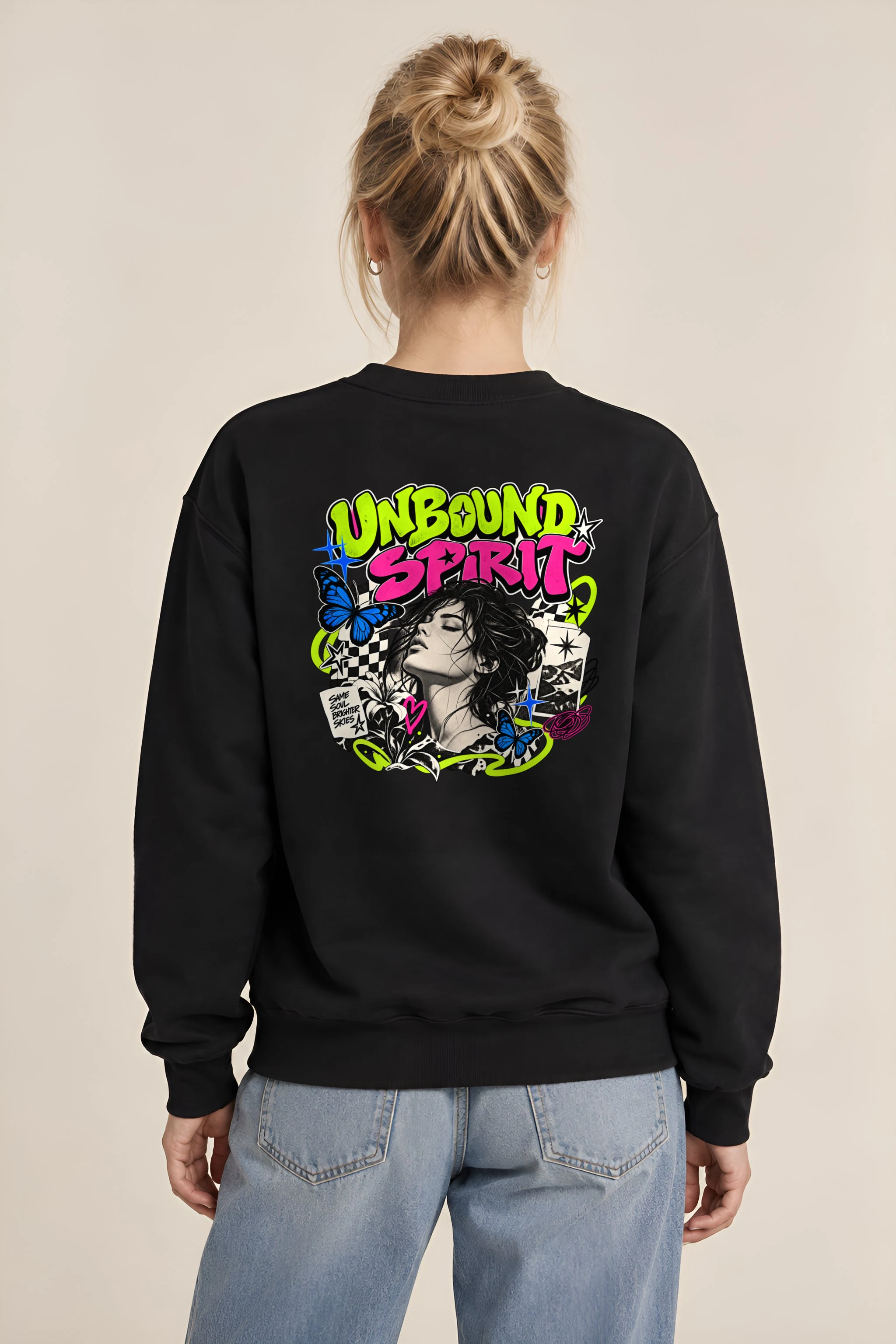 "Unbound Spirit" 1 Crewneck Sweatshirt