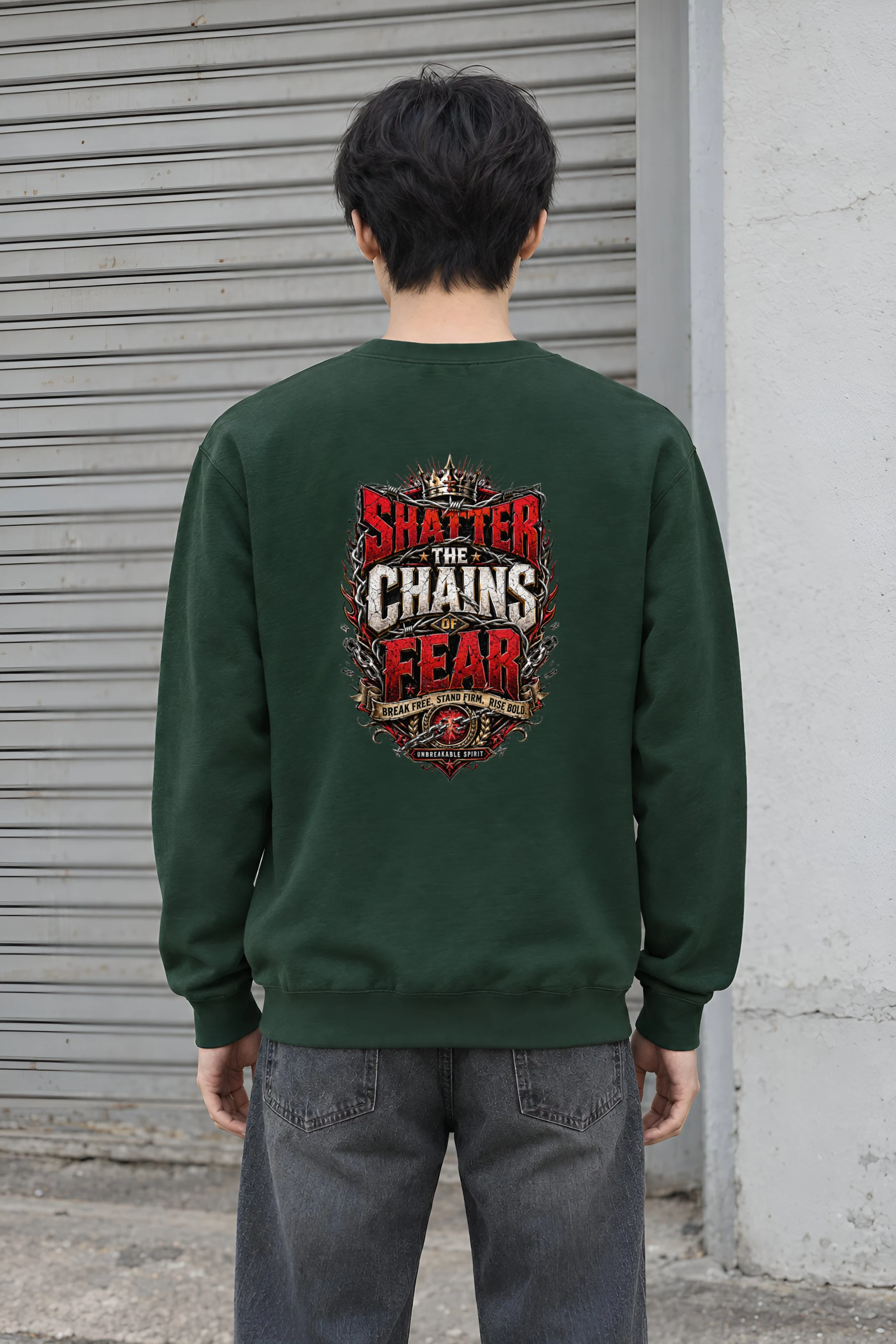 "Unbreakable Spirit" Heavy Blend Unisex Crewneck Sweatshirt