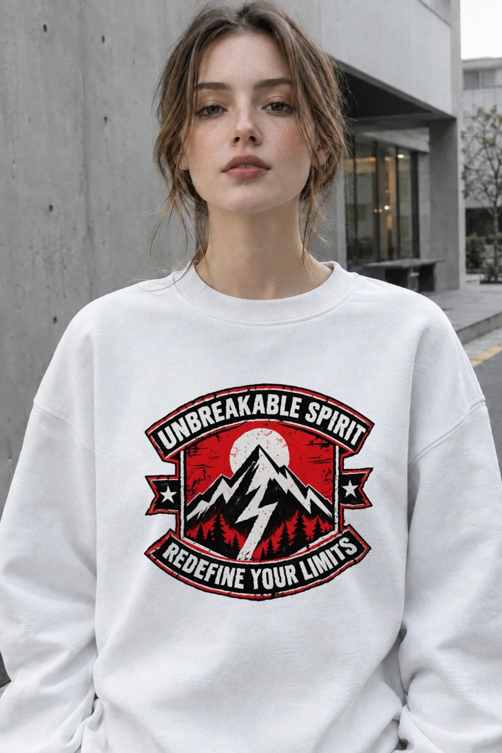 "Unbreakable Spirit" Heavy Blend Unisex Crewneck Sweatshirt | Gildan 18000