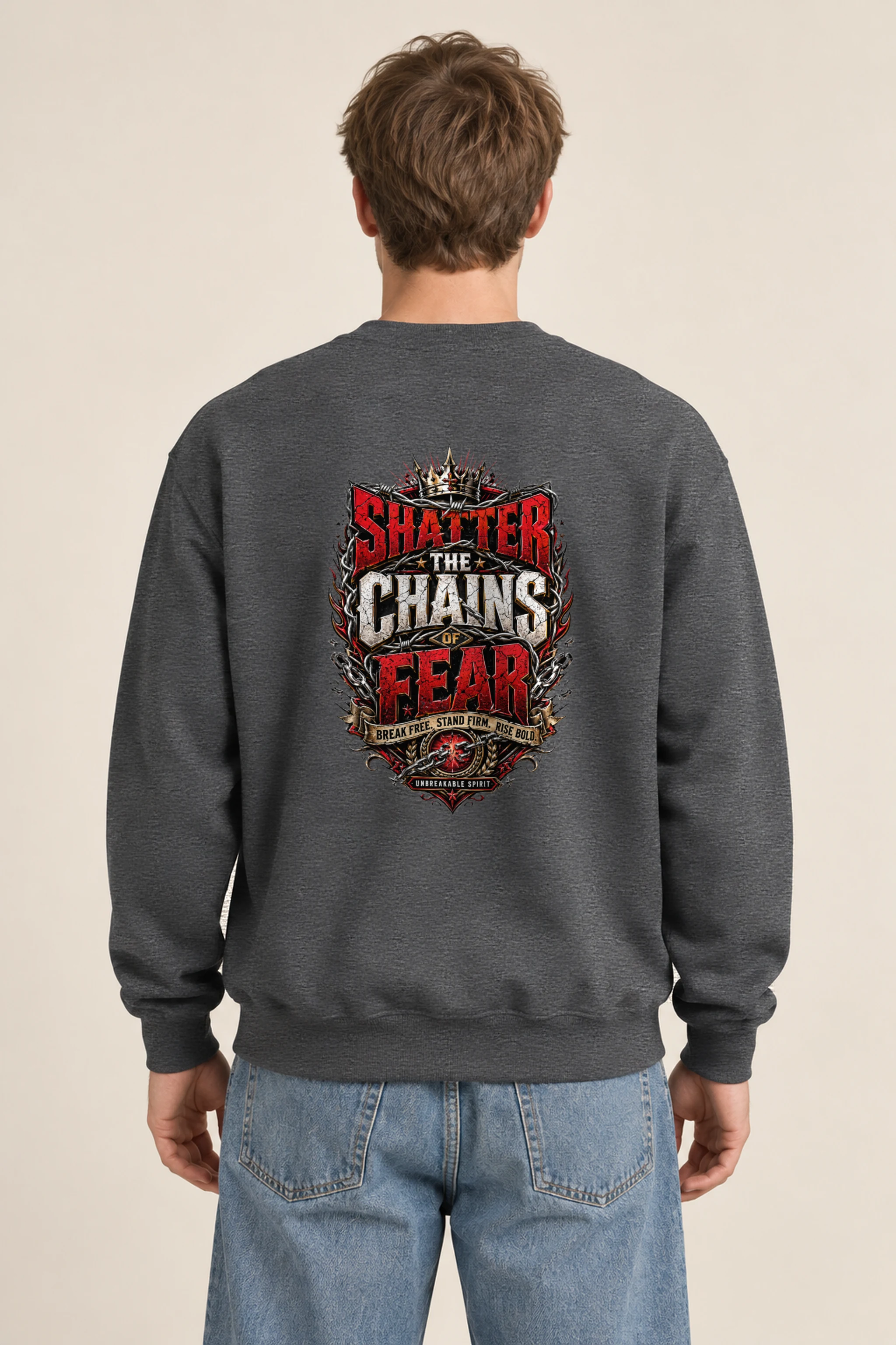"Unbreakable Spirit" 1 Crewneck Sweatshirt