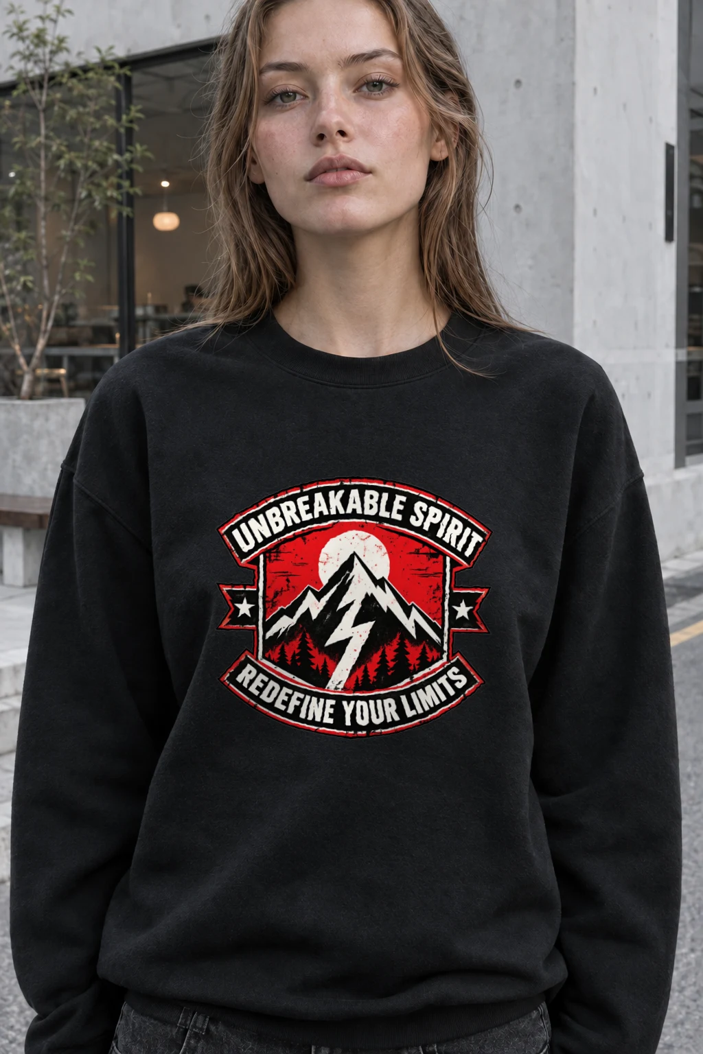 "Unbreakable Spirit" Heavy Blend Unisex Crewneck Sweatshirt | Gildan 18000