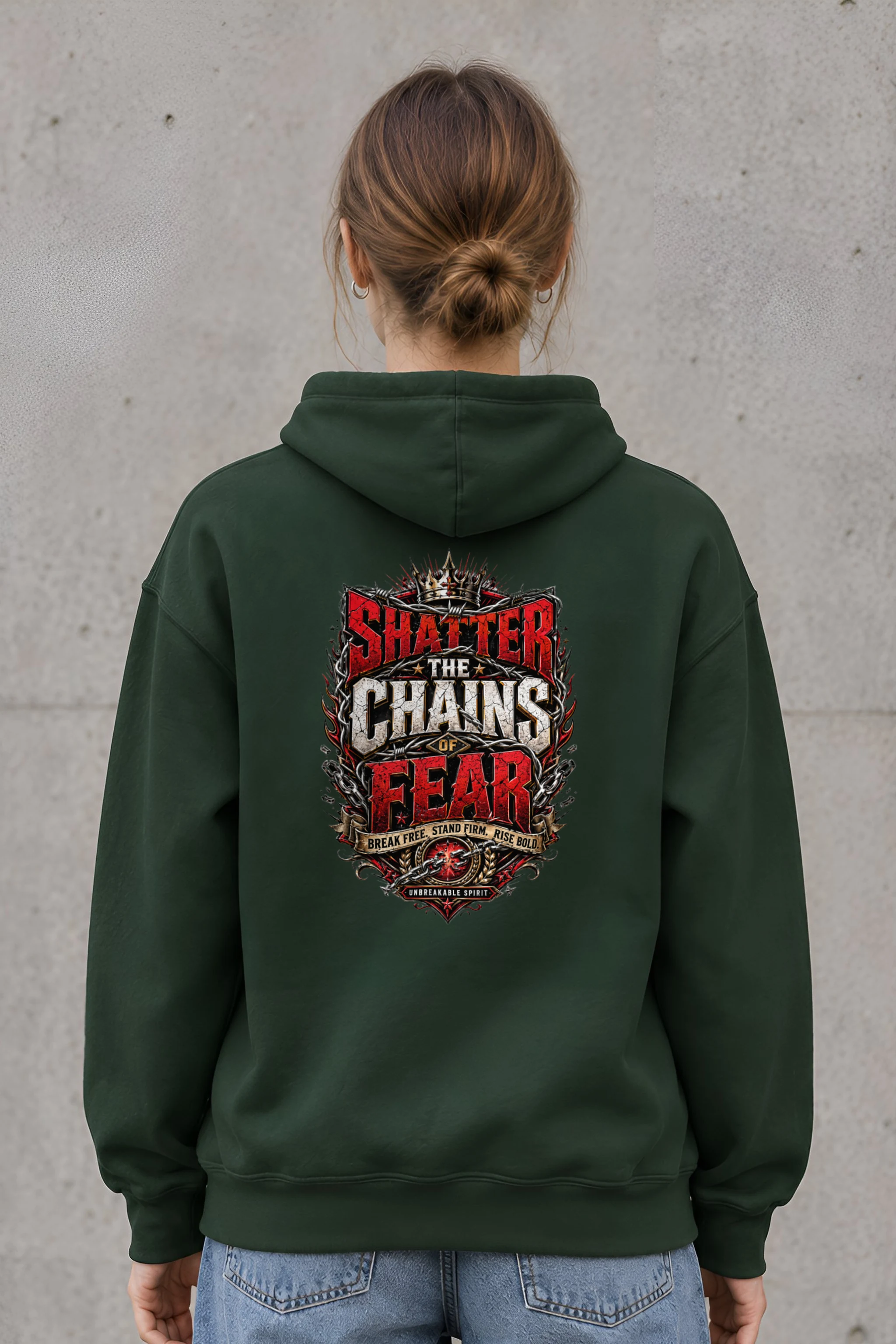 "Unbreakable Spirit" Heavy Blend Unisex Pullover Hoodie
