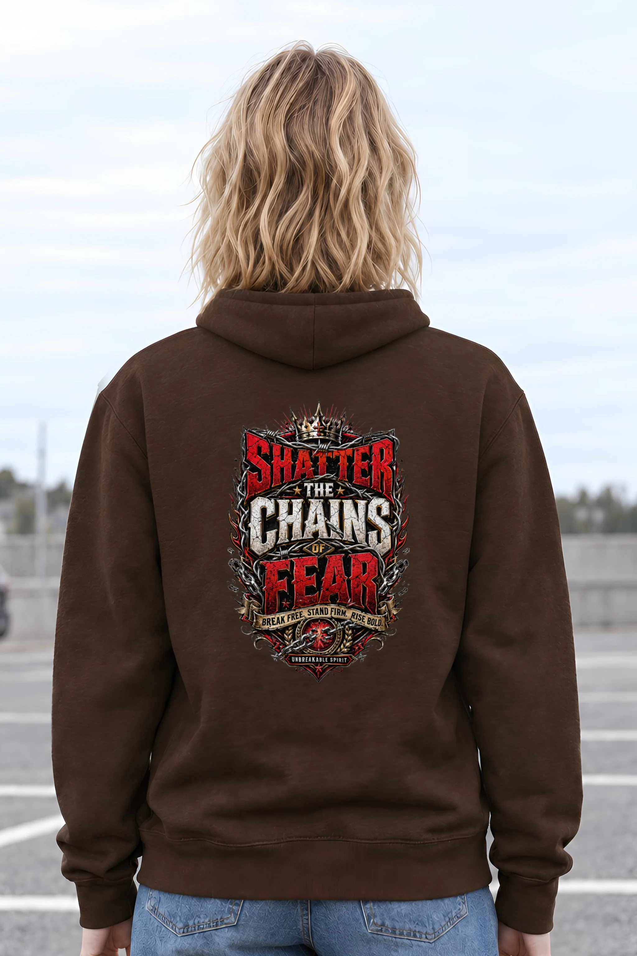 "Unbreakable Spirit" Heavy Blend Unisex Pullover Hoodie