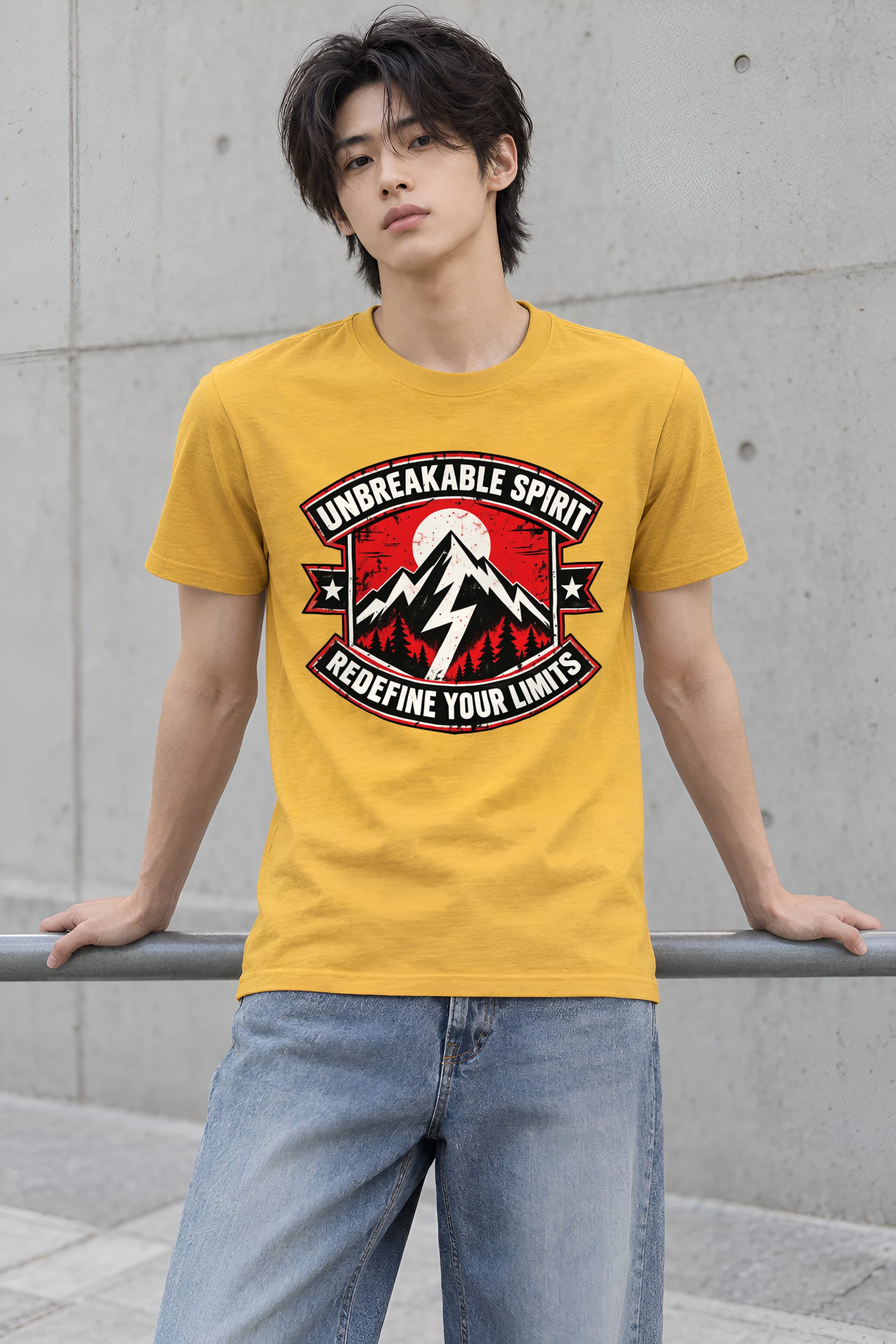 "Unbreakable Spirit" Heavyweight Unisex Crewneck T-shirt