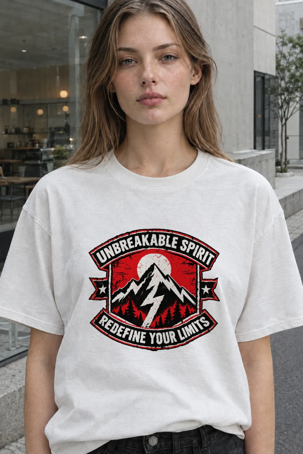 "Unbreakable Spirit" Heavyweight Unisex Crewneck T-shirt | Gildan 5000