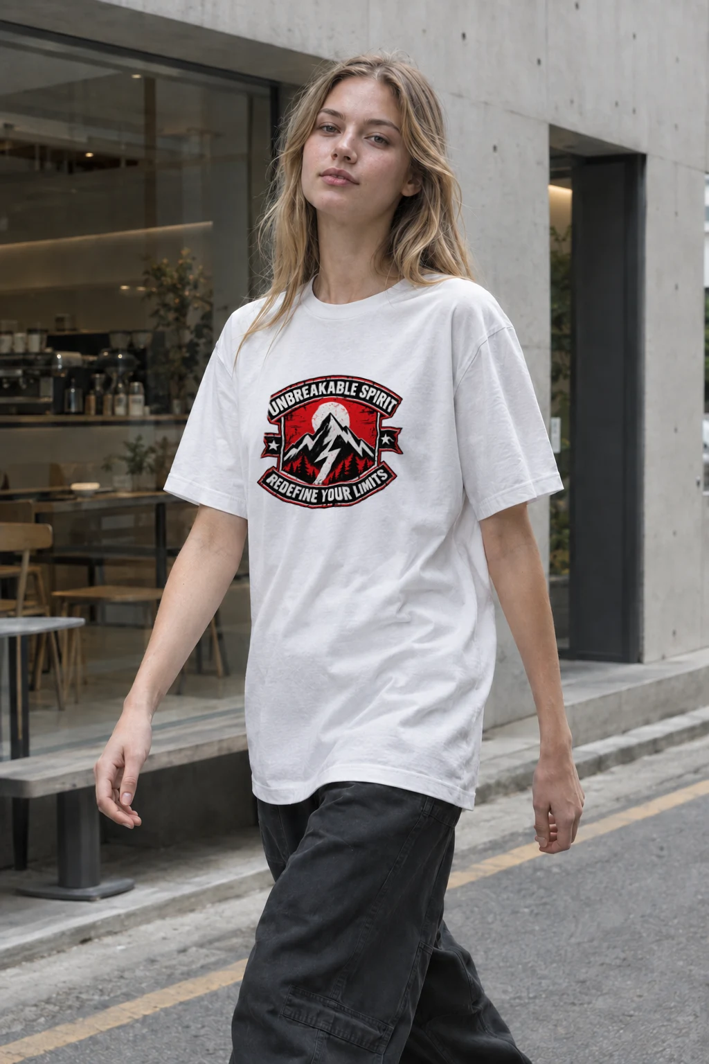 "Unbreakable Spirit" Heavyweight Unisex Crewneck T-shirt | Gildan 5000