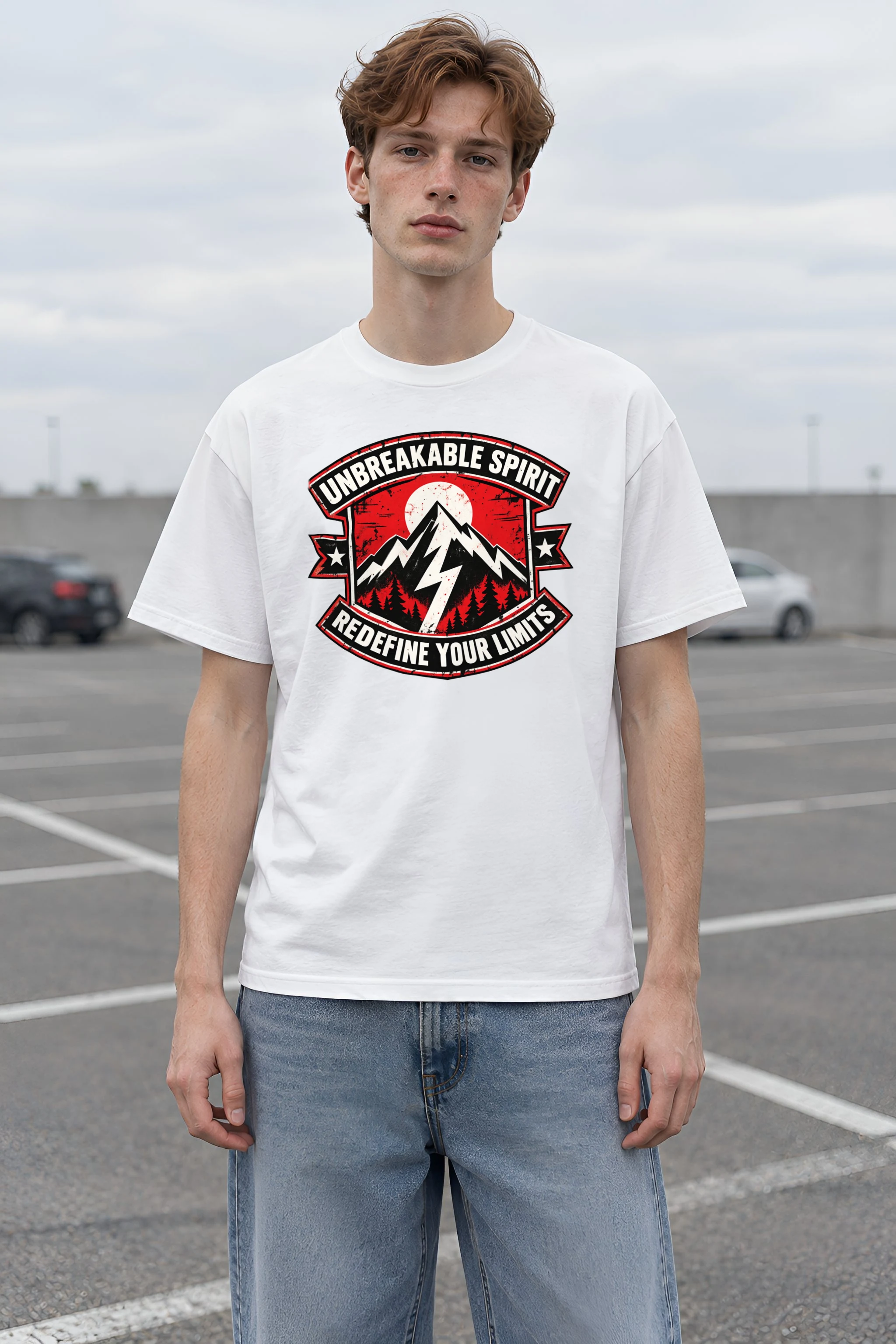 "Unbreakable Spirit" Heavyweight Unisex Crewneck T-shirt