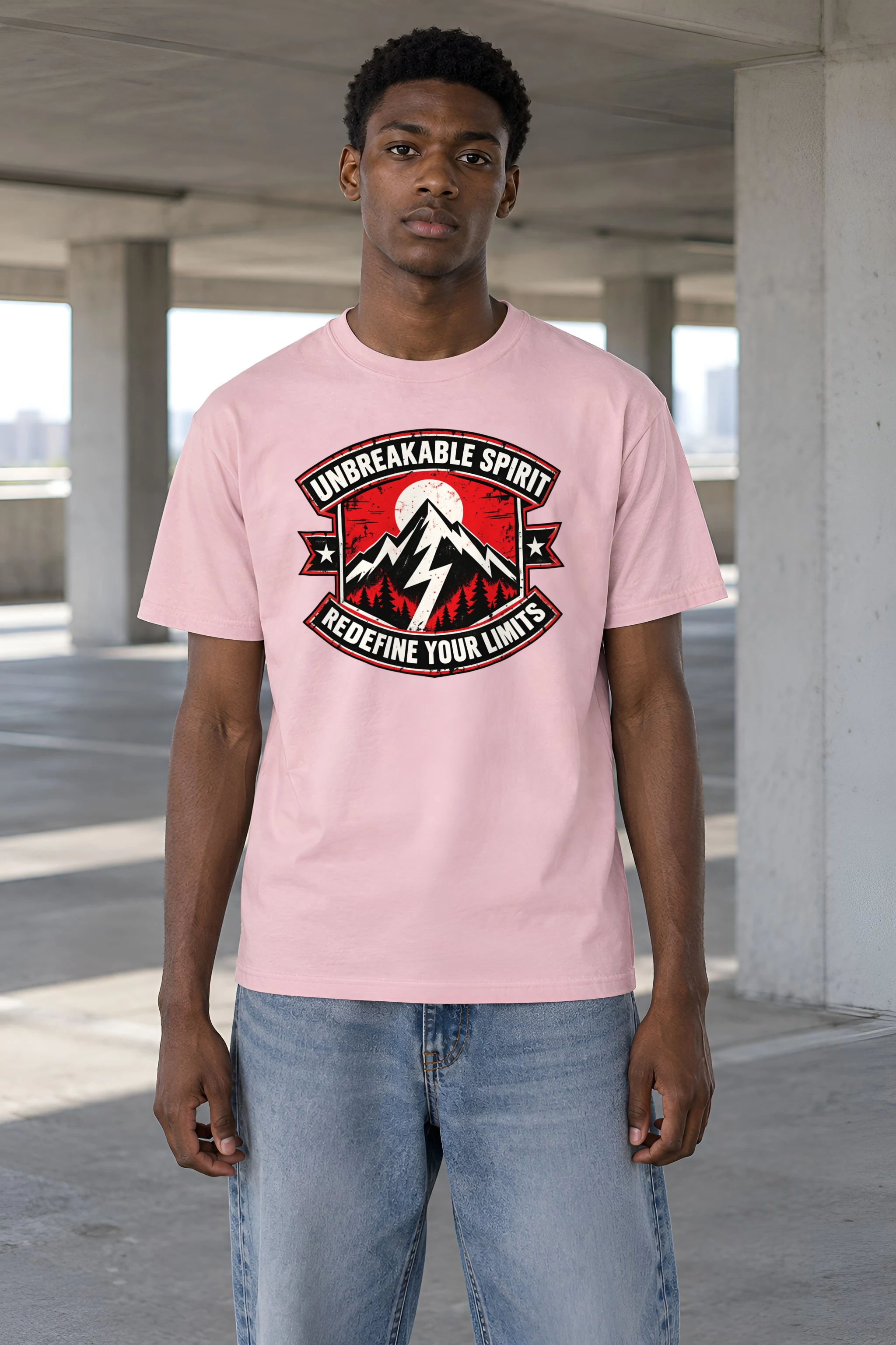 "Unbreakable Spirit" Heavyweight Unisex Crewneck T-shirt