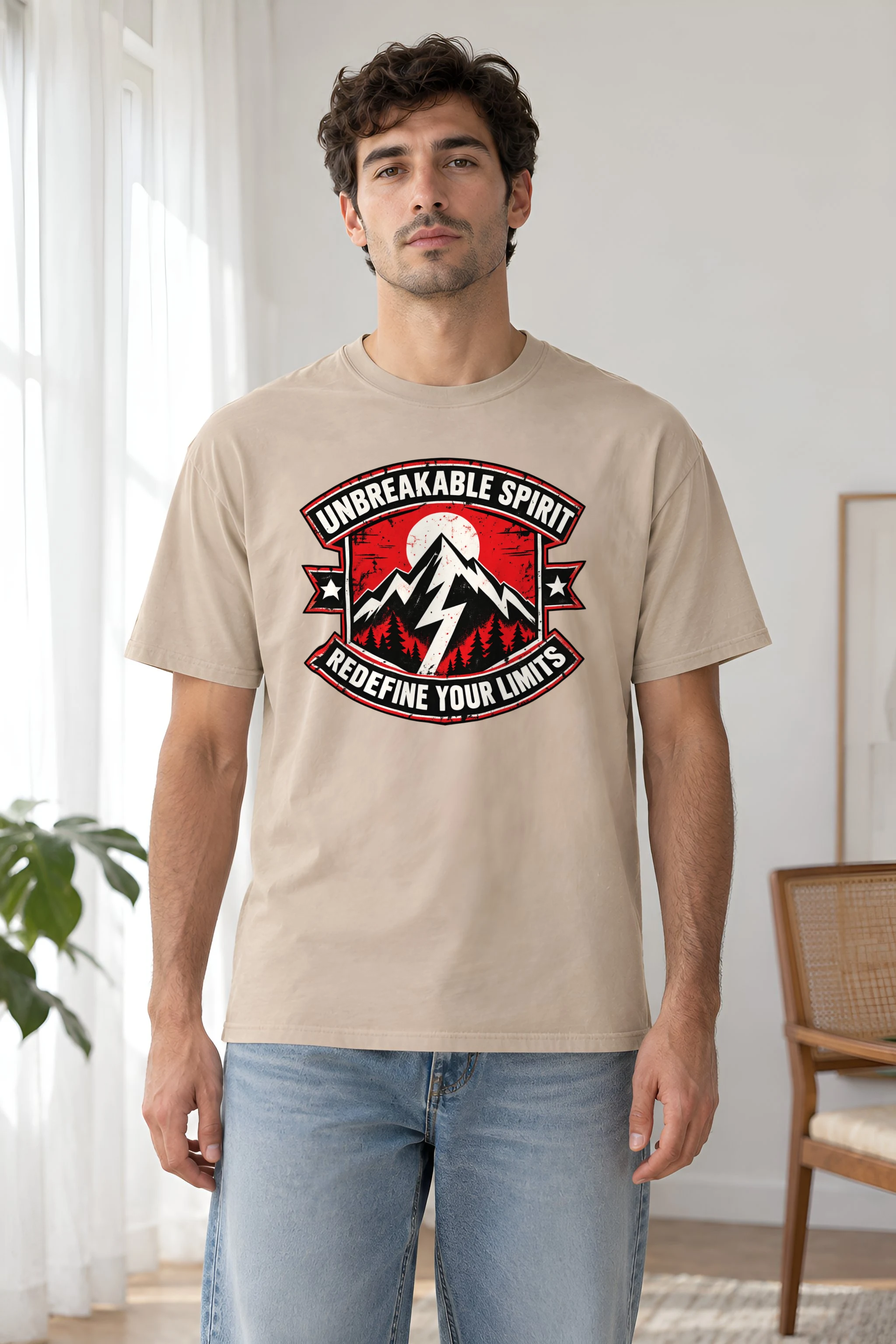"Unbreakable Spirit" Heavyweight Unisex Crewneck T-shirt