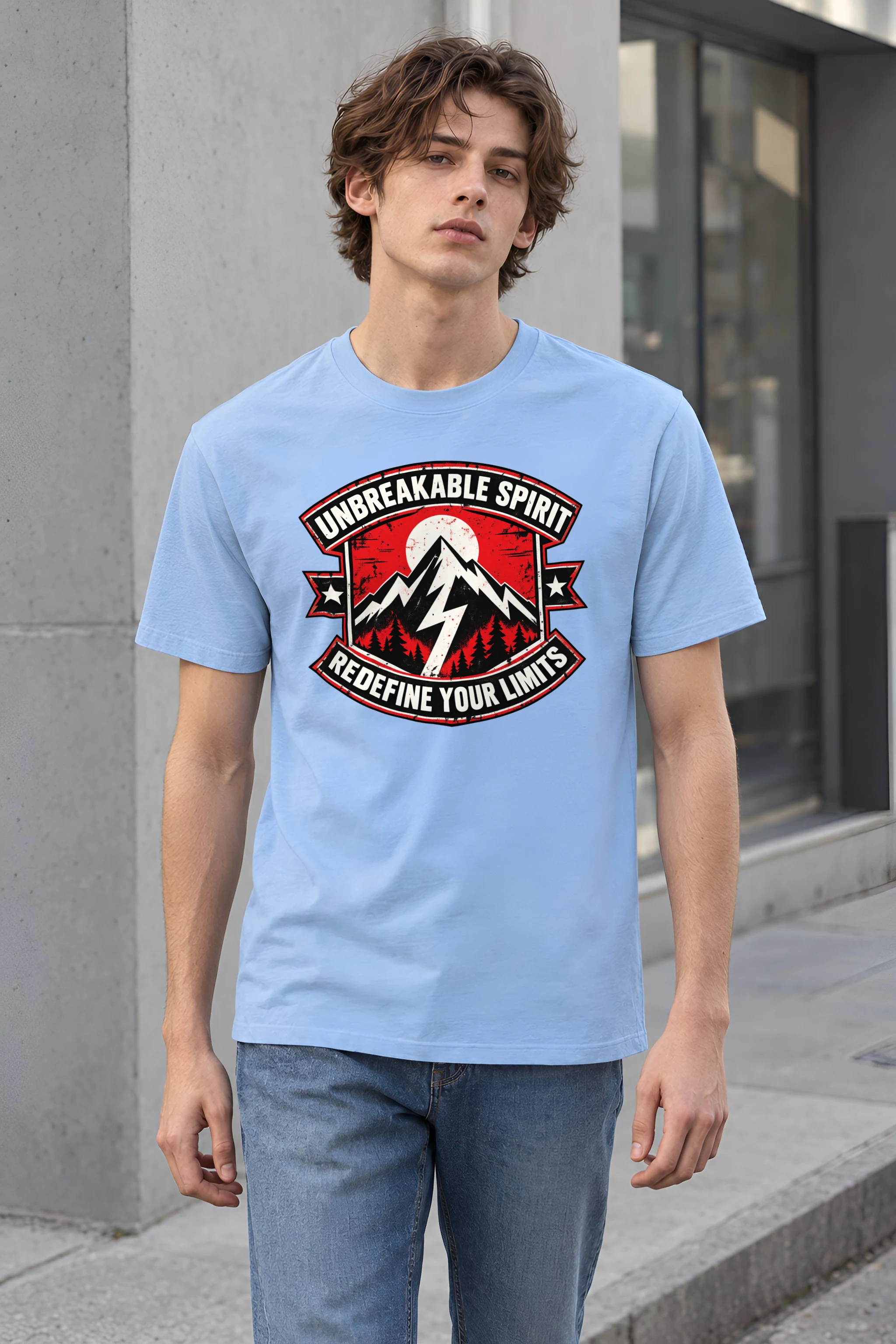 "Unbreakable Spirit" Heavyweight Unisex Crewneck T-shirt