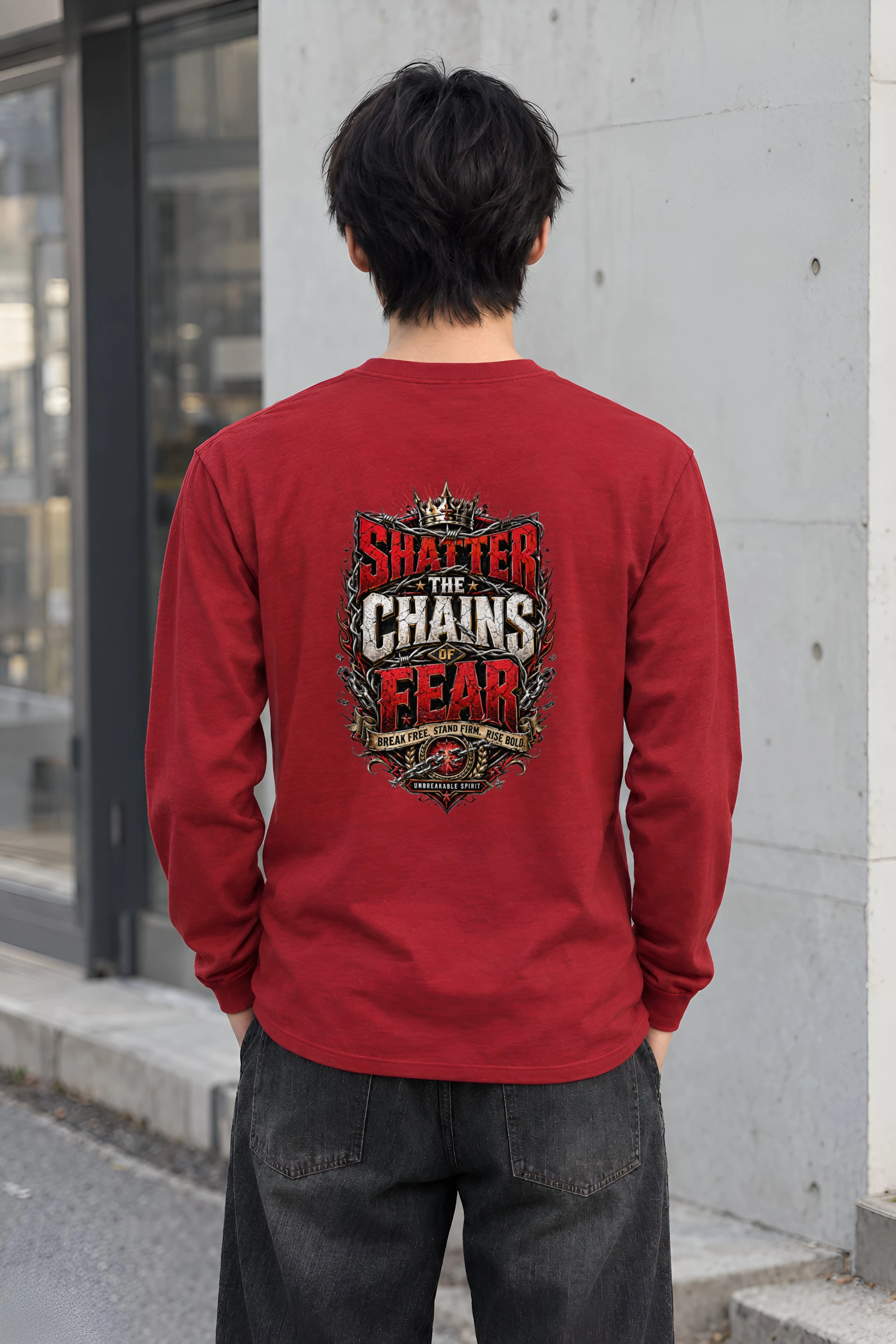 "Unbreakable Spirit" Unisex Longsleeve T-shirt