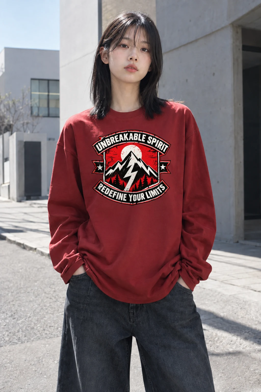 "Unbreakable Spirit" Unisex Longsleeve T-shirt | Gildan 2400