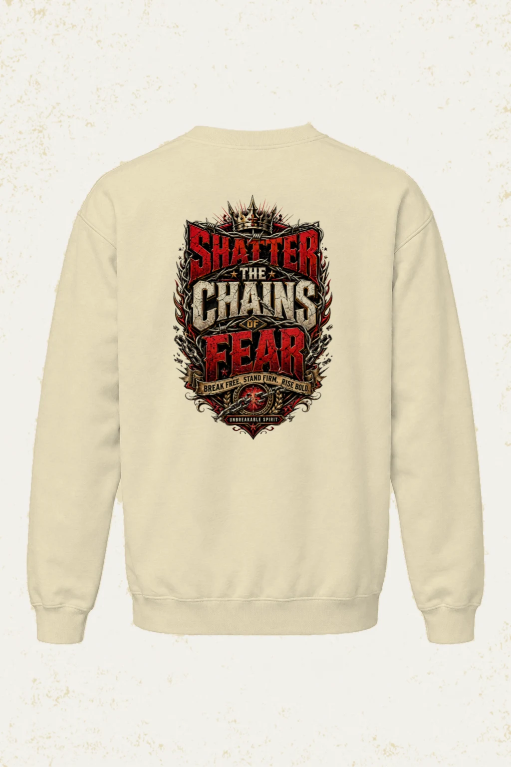 "Unbreakable Spirit" Unisex Sponge Fleece Crewneck Sweatshirt | Bella + Canvas 3901