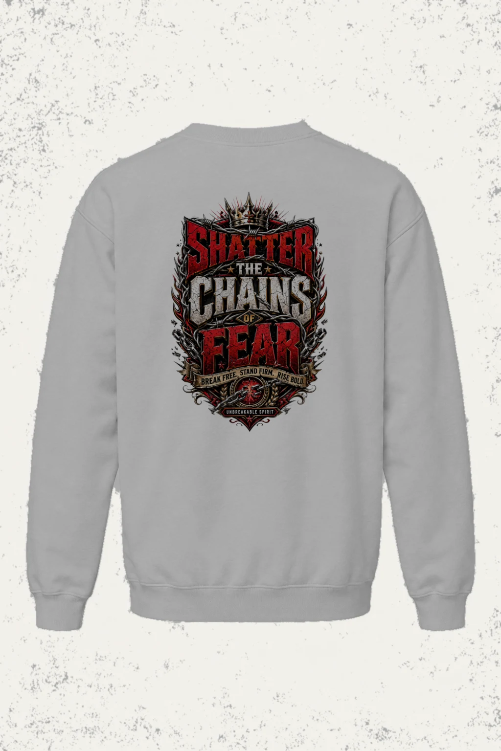 "Unbreakable Spirit" Unisex Sponge Fleece Crewneck Sweatshirt | Bella + Canvas 3901