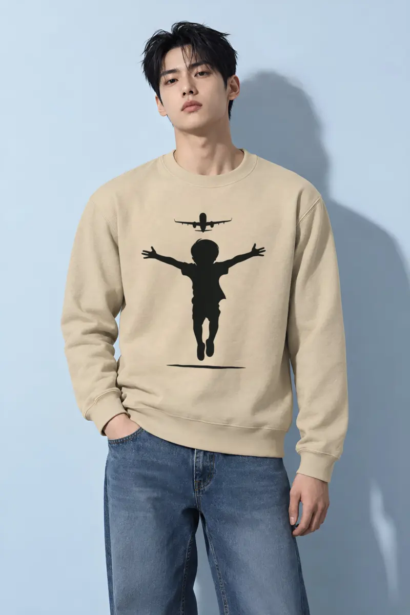 "Under The Flight" Heavy Blend Unisex Crewneck Sweatshirt