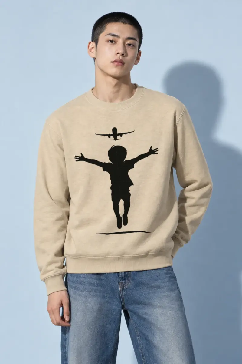 "Under The Flight" Heavy Blend Unisex Crewneck Sweatshirt