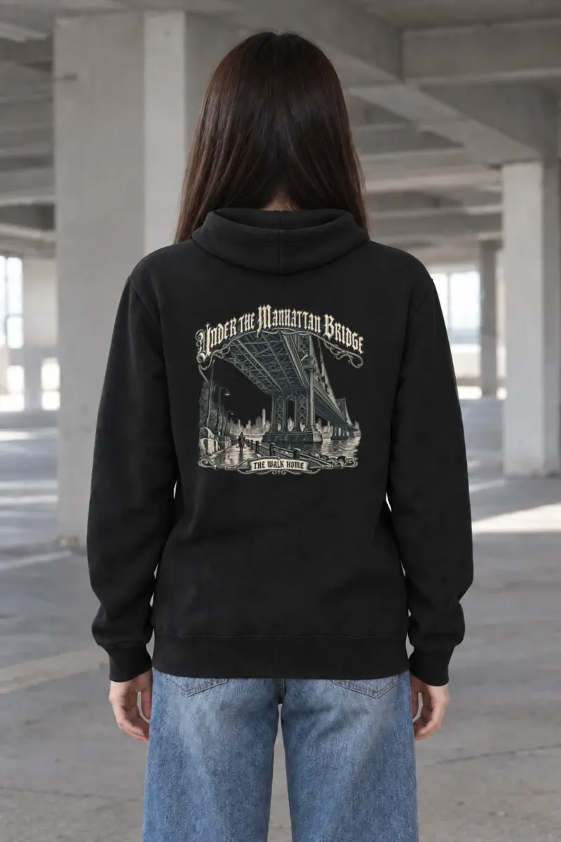 "Under the Manhattan Bridge" Heavy Blend Unisex Pullover Hoodie