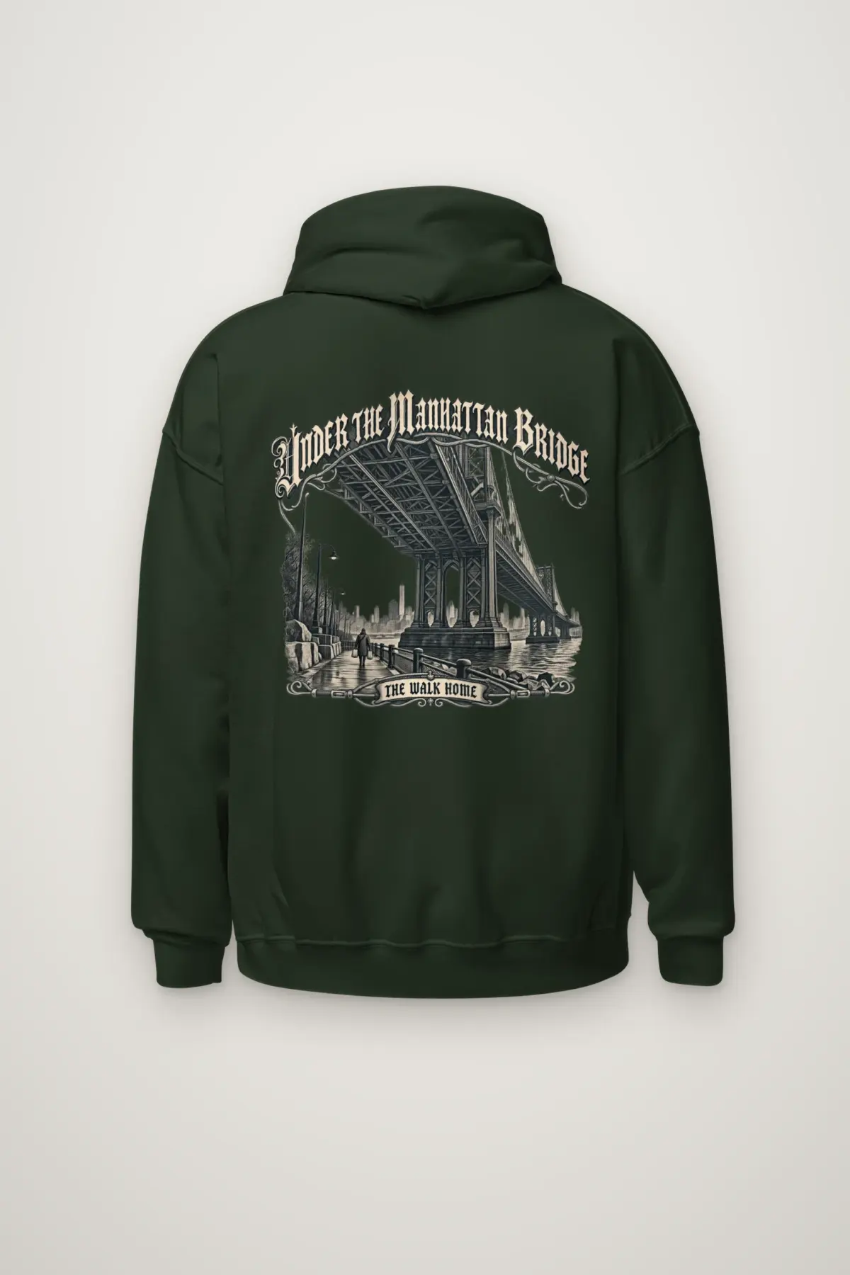 "Under the Manhattan Bridge" Heavy Blend Unisex Pullover Hoodie