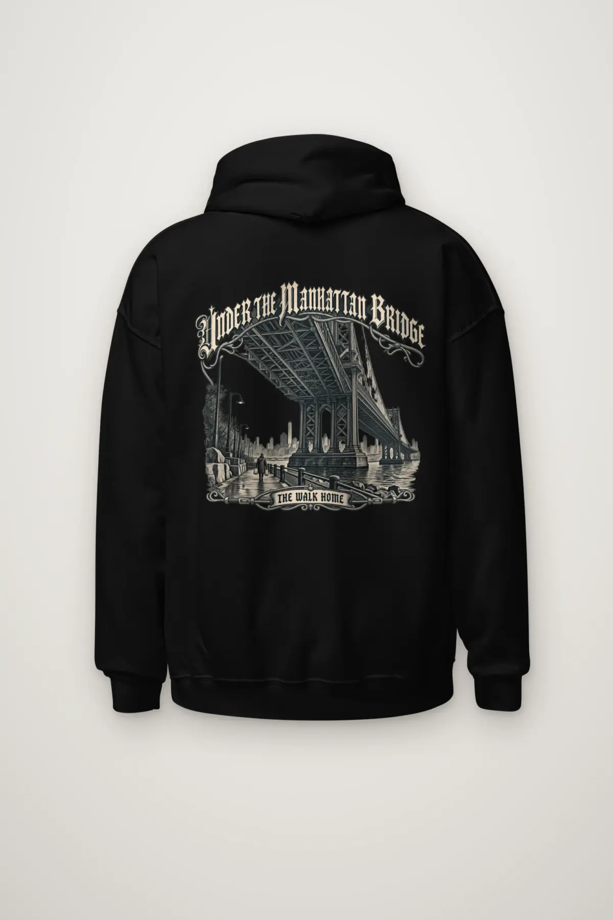 "Under the Manhattan Bridge" Heavy Blend Unisex Pullover Hoodie