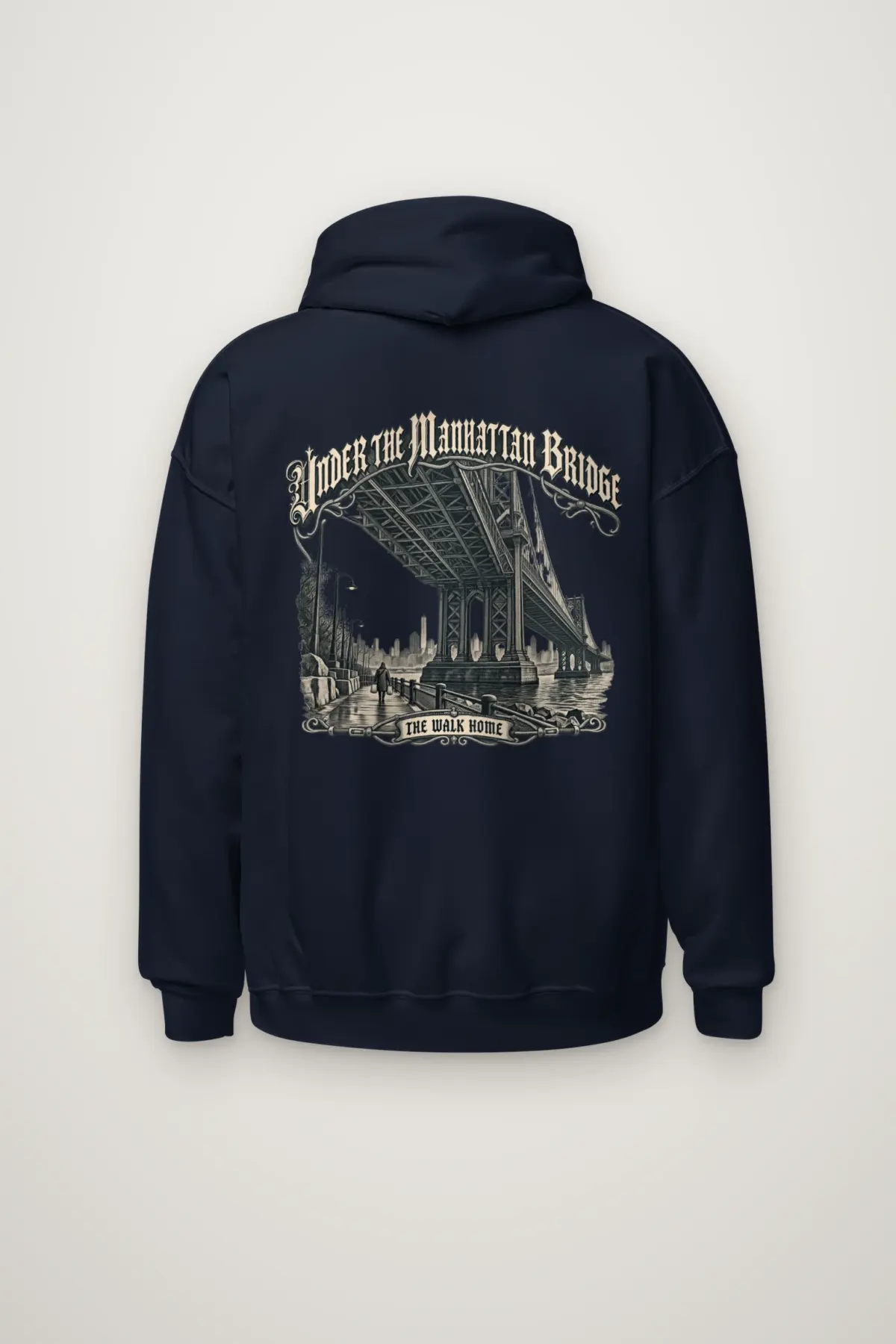 "Under the Manhattan Bridge" Heavy Blend Unisex Pullover Hoodie