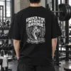 "Under the Night Bridge" Men's Oversized Heavyweight Crewneck T-Shirt