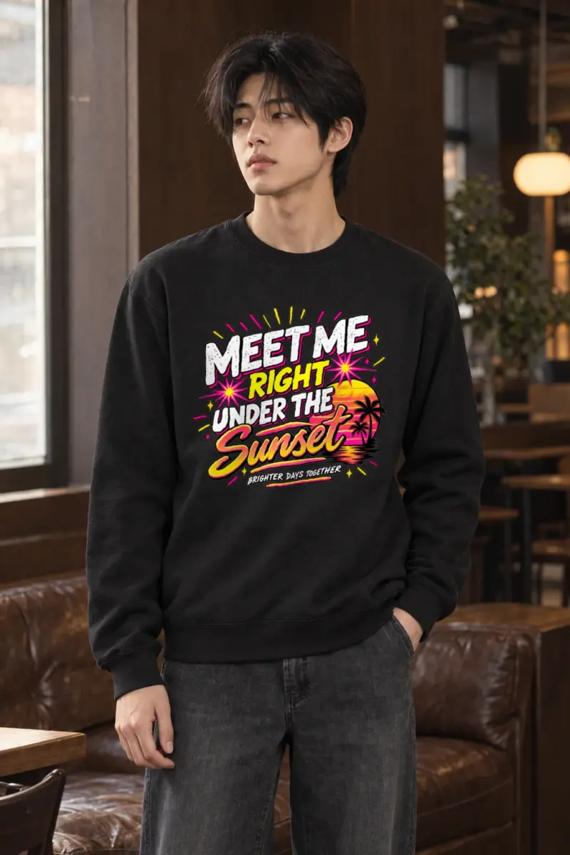 "Under The Sunset" Heavy Blend Unisex Crewneck Sweatshirt