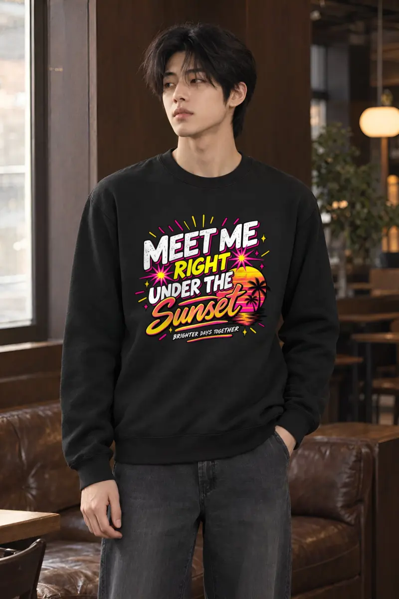 "Under The Sunset" Heavy Blend Unisex Crewneck Sweatshirt