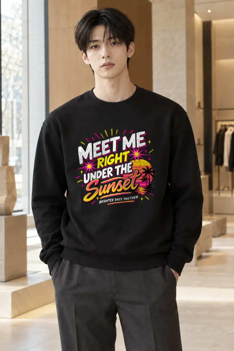 “Under The Sunset” Heavy Blend Unisex Crewneck Sweatshirt | Gildan 18000