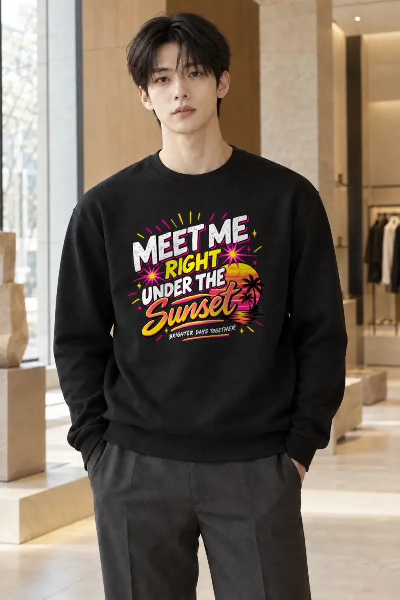 "Under The Sunset" Heavy Blend Unisex Crewneck Sweatshirt | Gildan 18000