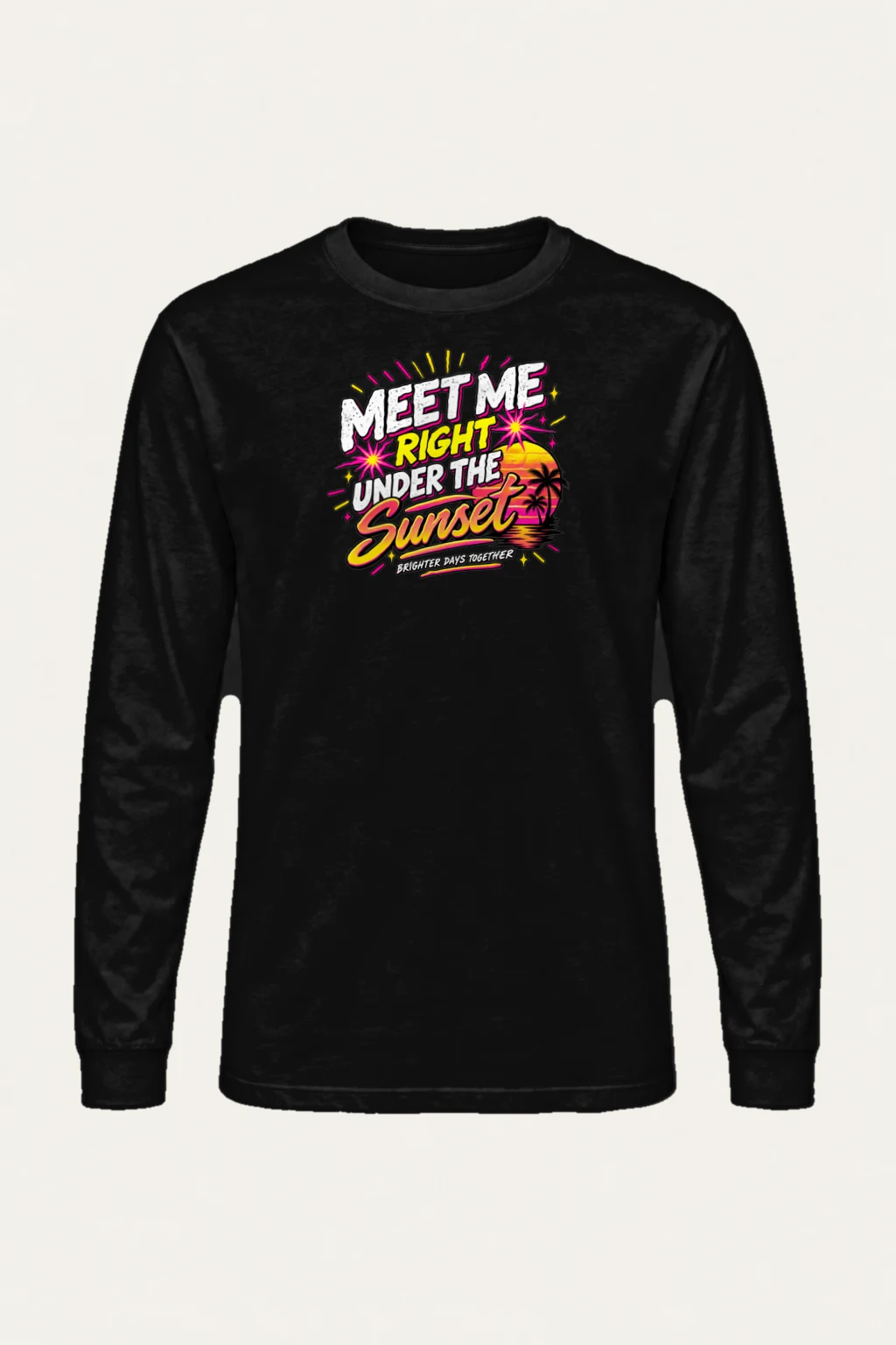 "Under The Sunset" Unisex Longsleeve T-shirt | Gildan 2400