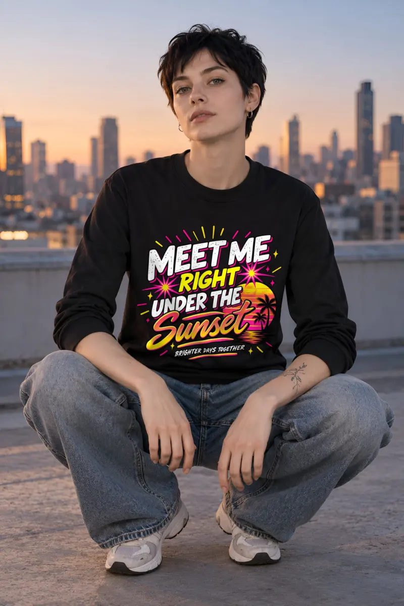 "Under The Sunset" Unisex Longsleeve T-shirt