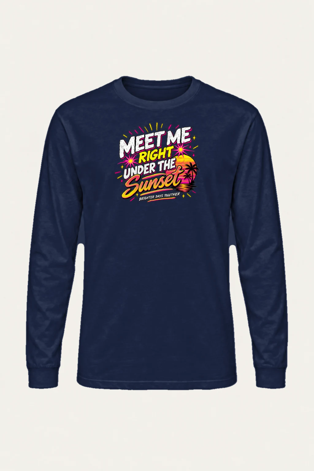 "Under The Sunset" Unisex Longsleeve T-shirt | Gildan 2400
