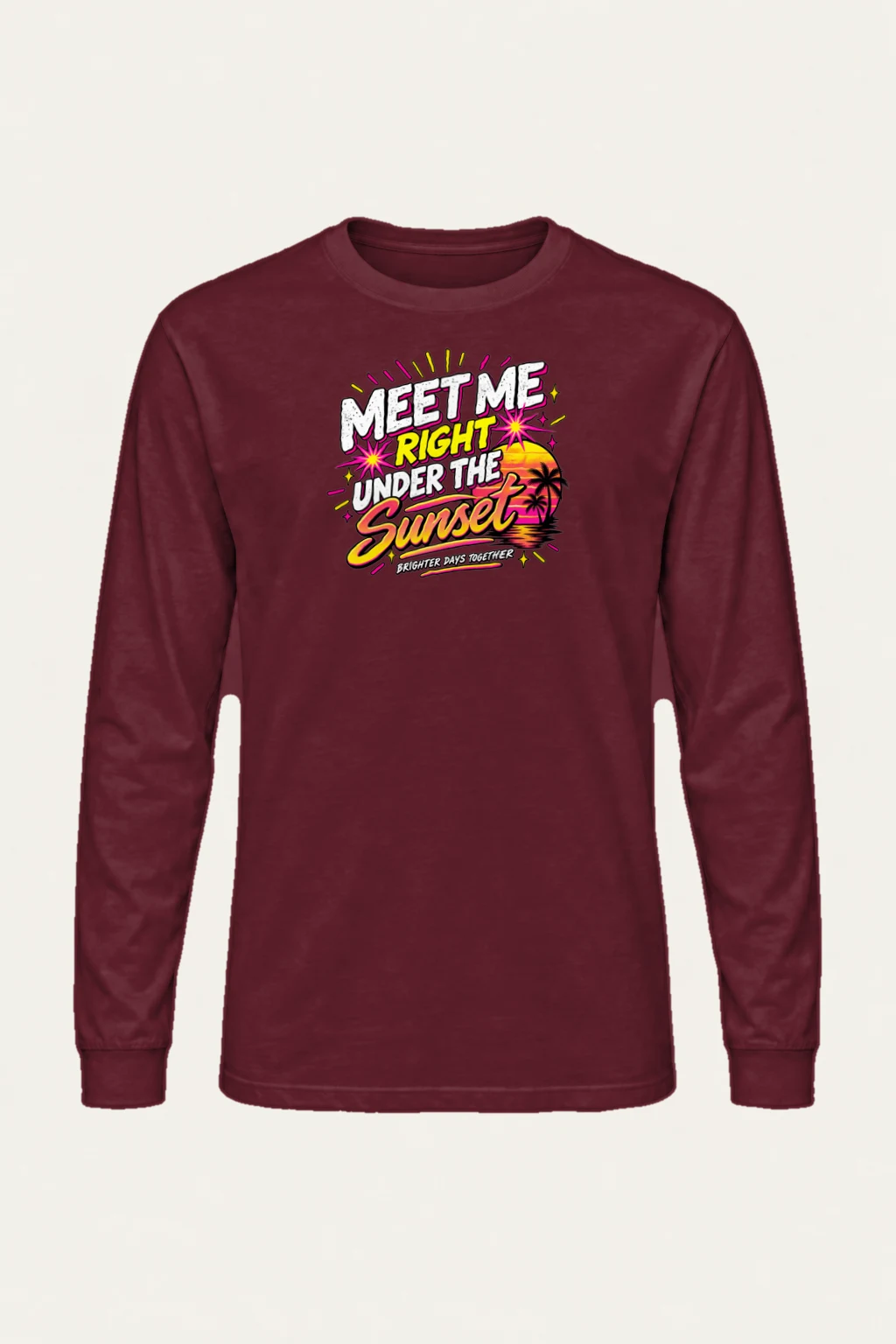 "Under The Sunset" Unisex Longsleeve T-shirt | Gildan 2400