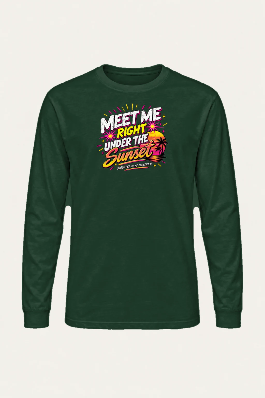 "Under The Sunset" Unisex Longsleeve T-shirt | Gildan 2400