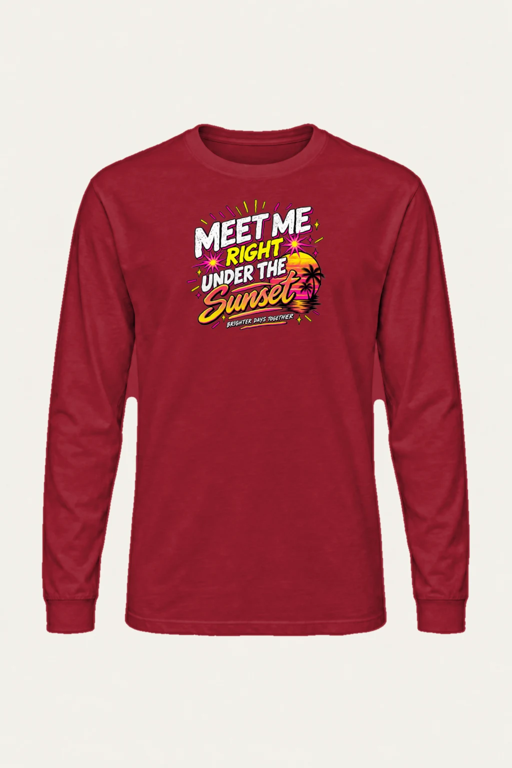 "Under The Sunset" Unisex Longsleeve T-shirt | Gildan 2400