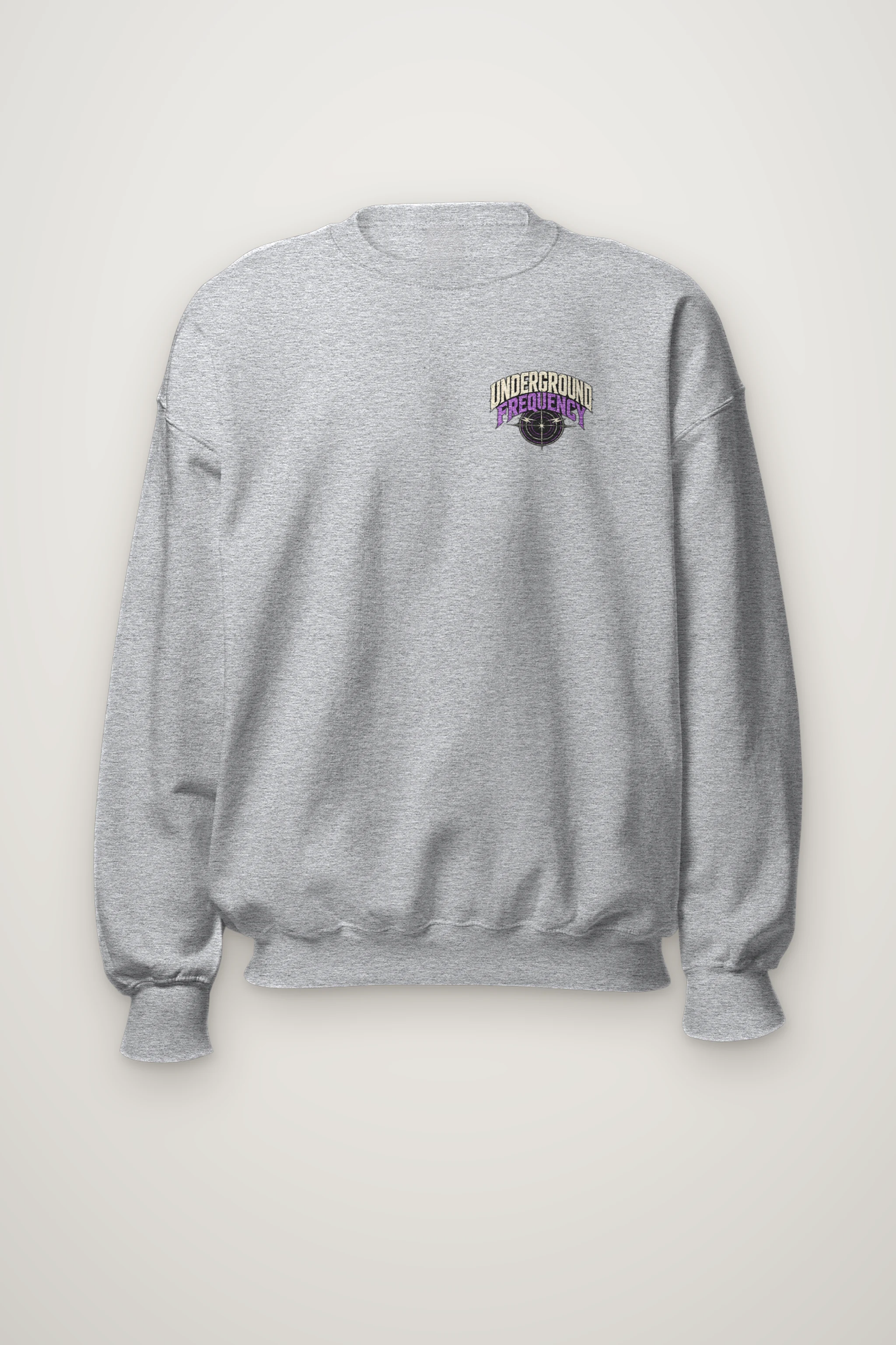 "Underground Frequency" Heavy Blend Unisex Crewneck Sweatshirt